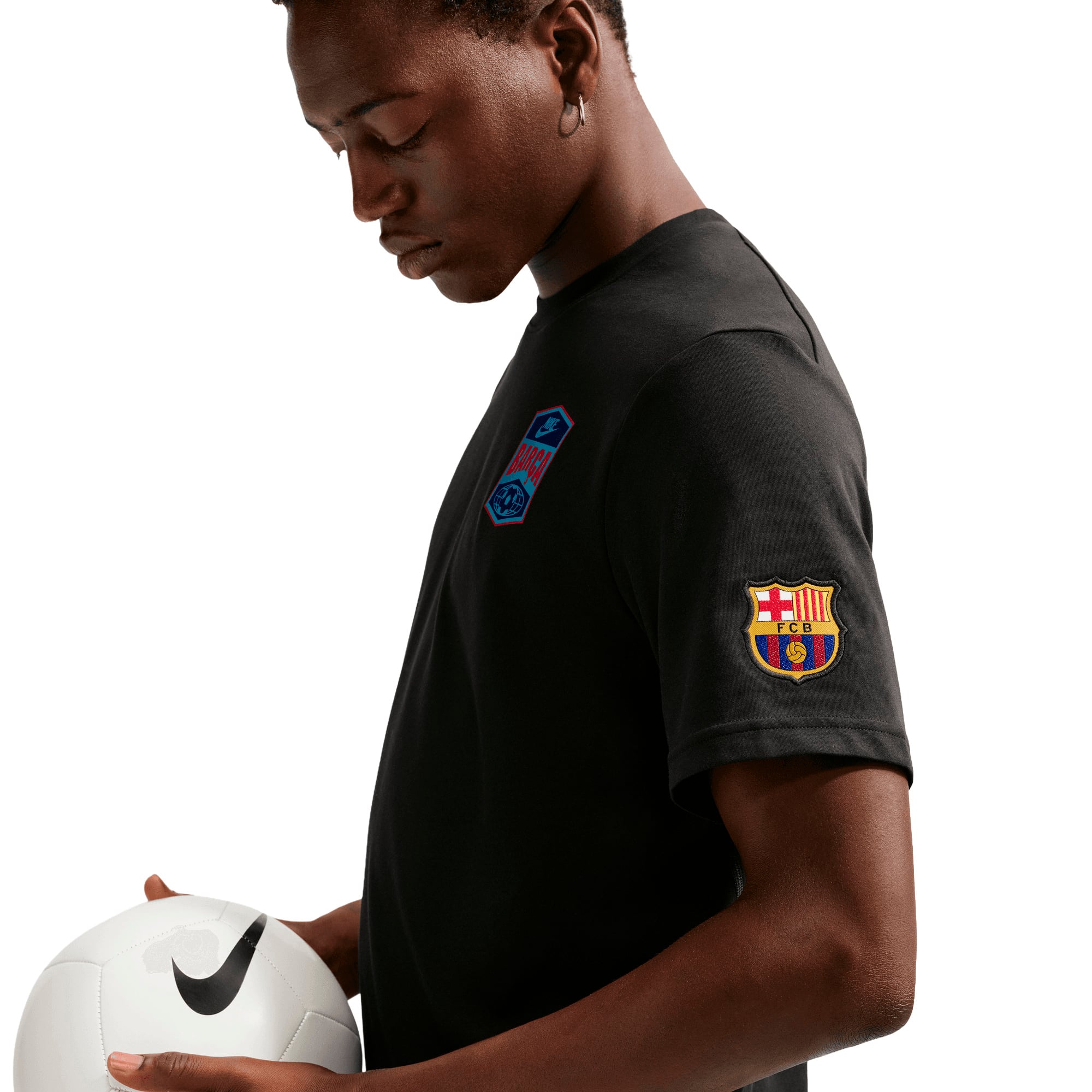 Barcelona Nike Primary Statement T-Shirt - Black, , rebel_hi-res
