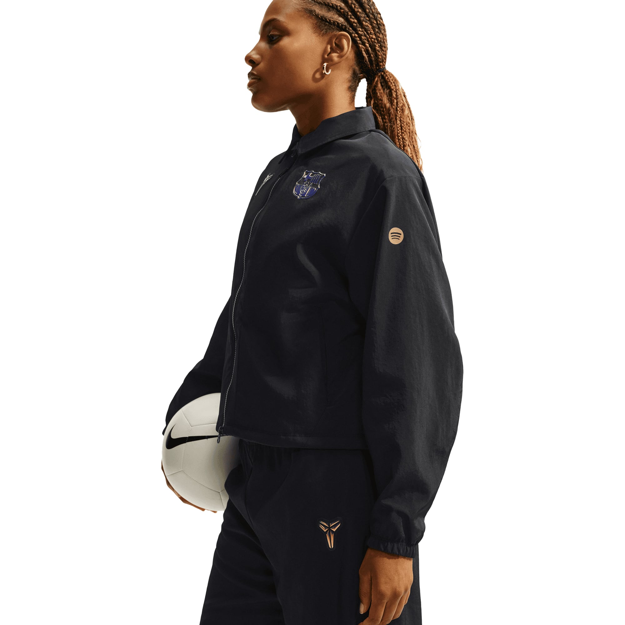 Barcelona Nike Woven Jacket - Black - Womens, , rebel_hi-res