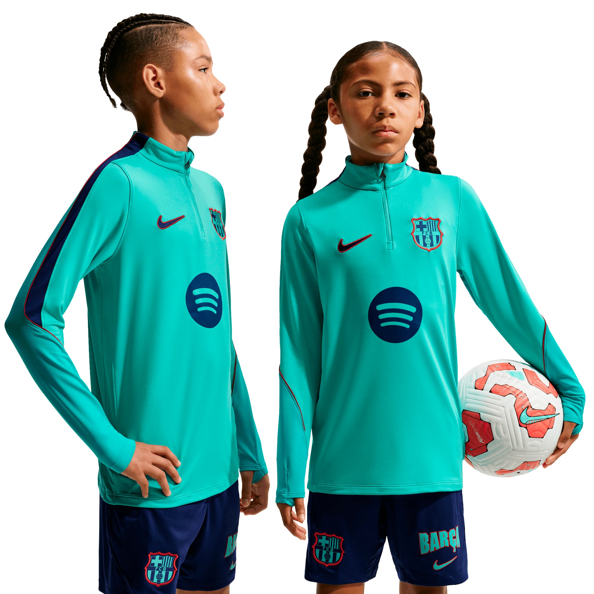 Barcelona Nike Strike Training Drill Top - Frost Green - Kids, , rebel_hi-res