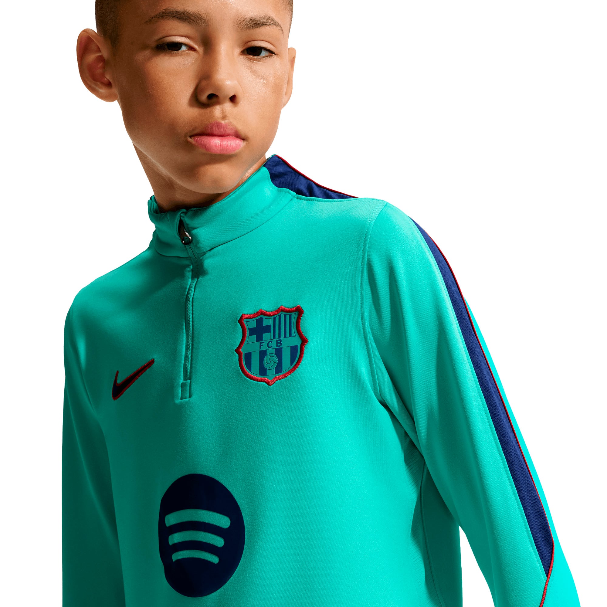 Barcelona Nike Strike Training Drill Top - Frost Green - Kids, , rebel_hi-res