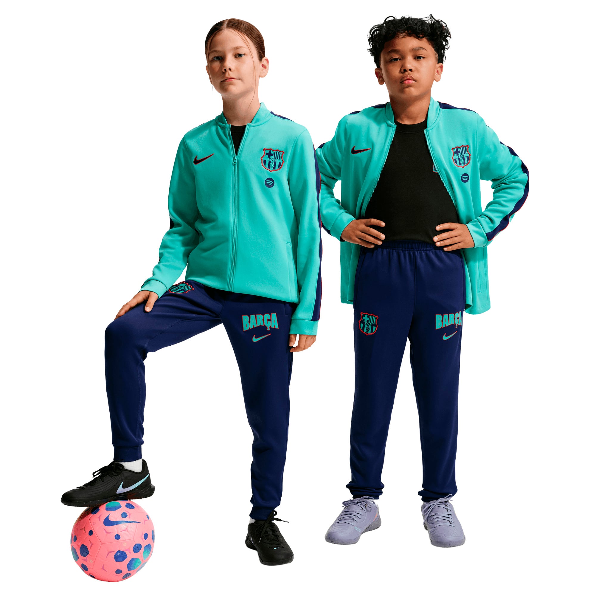 Barcelona Nike Strike Training Tracksuit - Forest Green - Kids, , rebel_hi-res