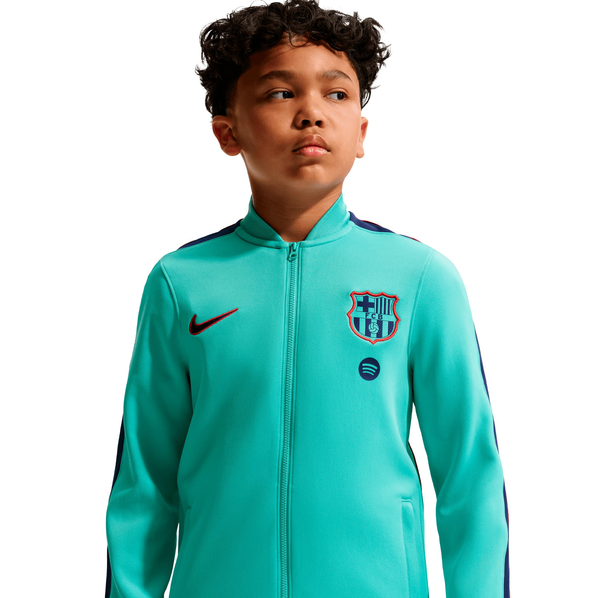 Barcelona Nike Strike Training Tracksuit - Forest Green - Kids, , rebel_hi-res