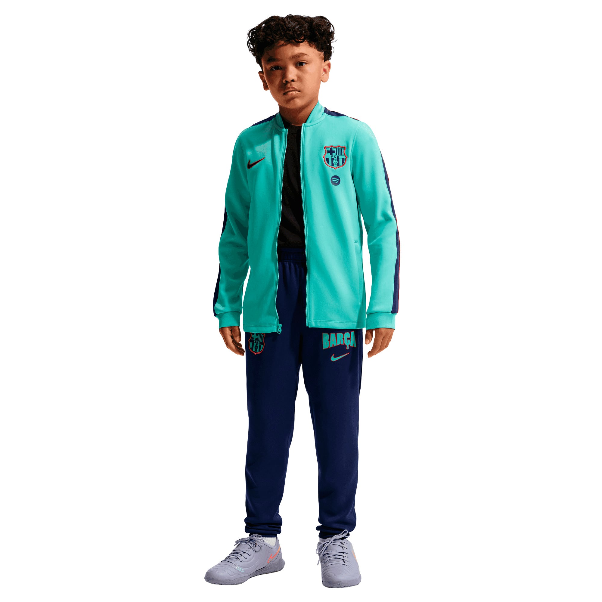 Barcelona Nike Strike Training Tracksuit - Forest Green - Kids, , rebel_hi-res