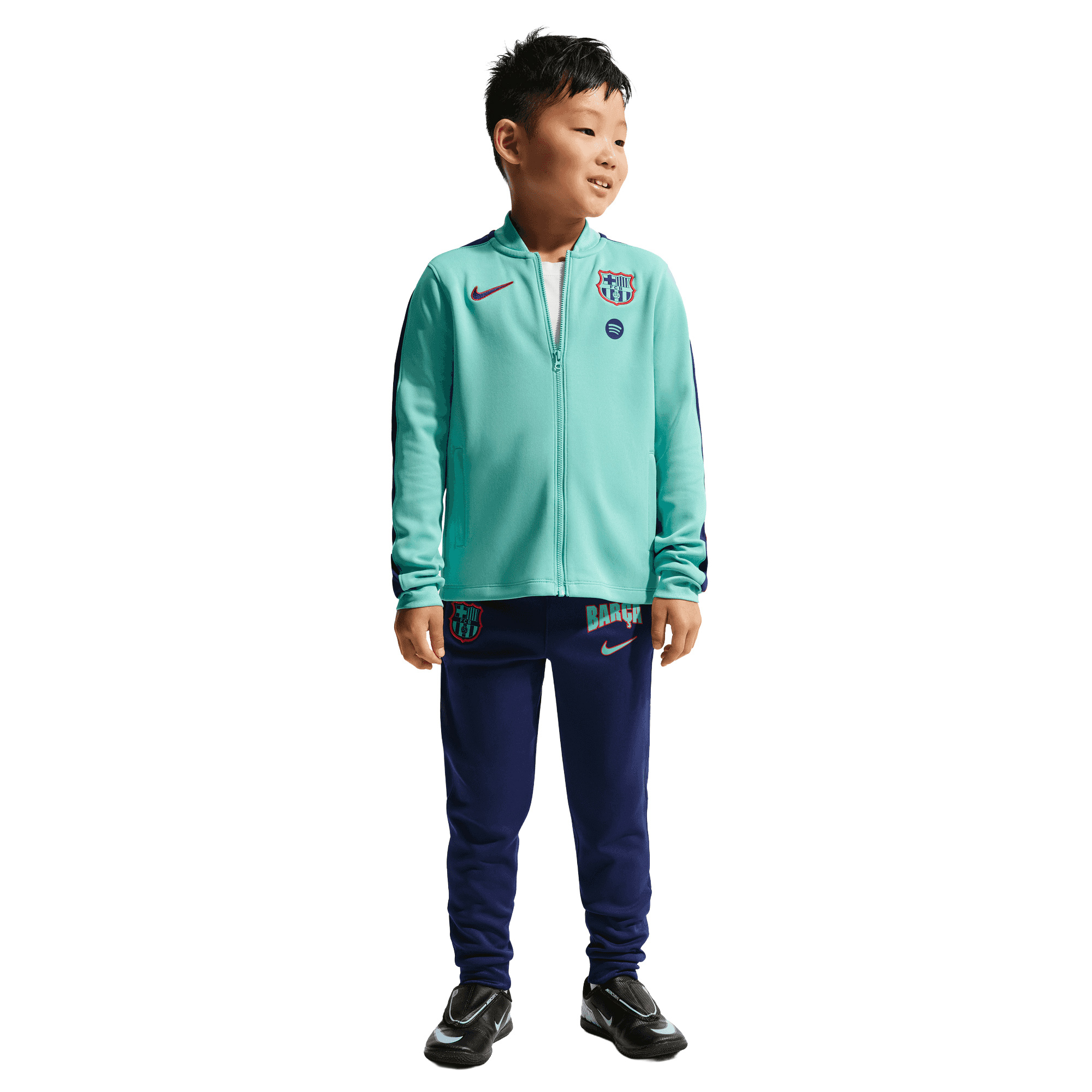 Barcelona Nike Strike Training Tracksuit - Forest Green - Little Kids, , rebel_hi-res