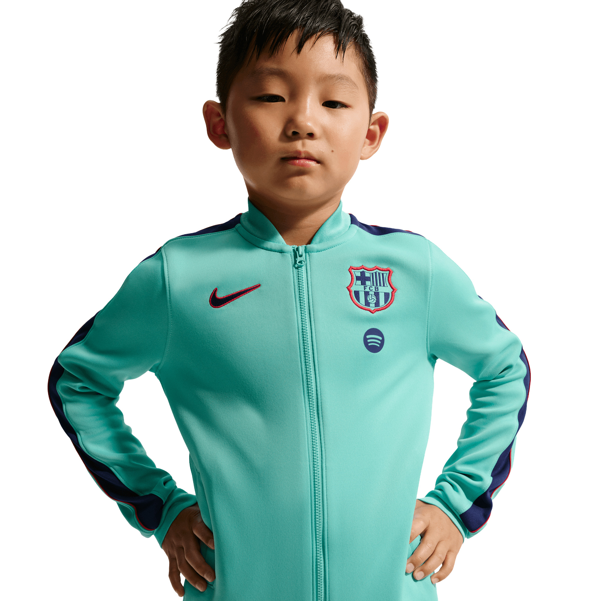 Barcelona Nike Strike Training Tracksuit - Forest Green - Little Kids, , rebel_hi-res