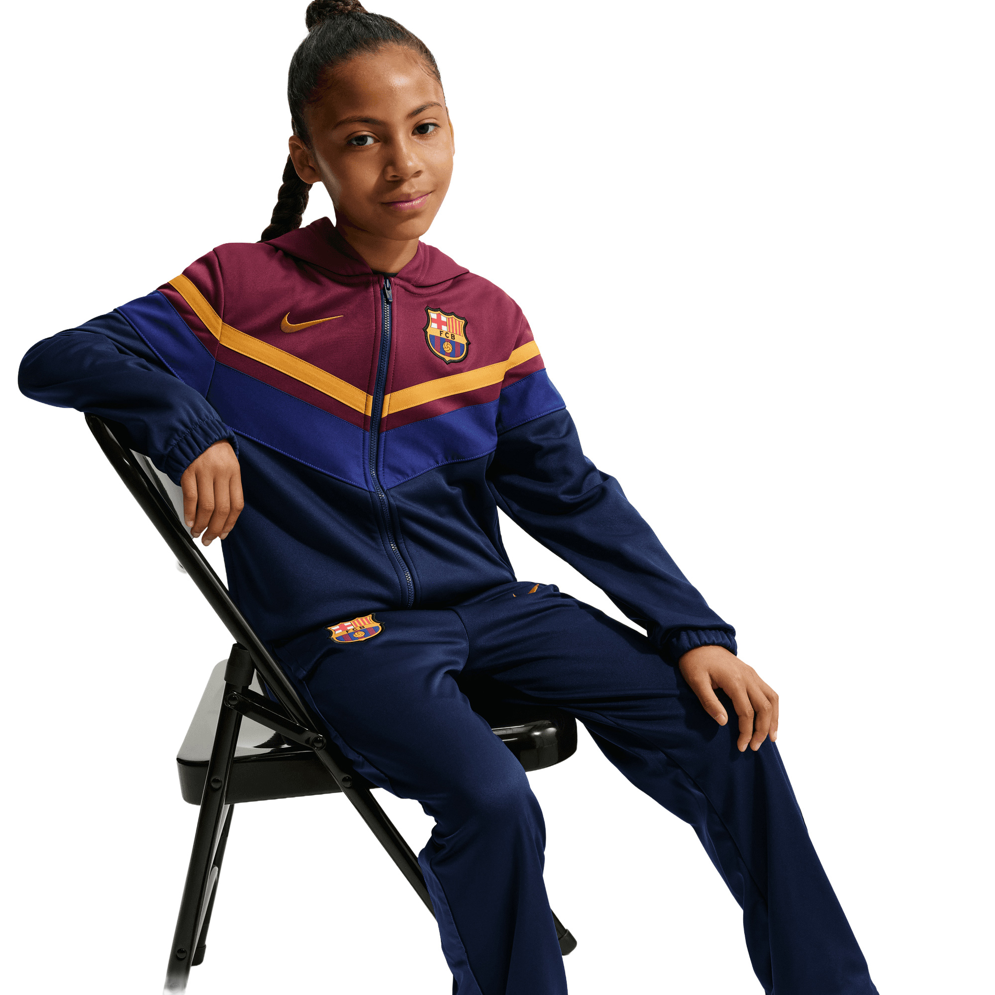Barcelona Nike Tracksuit - Maroon - Kids, , rebel_hi-res