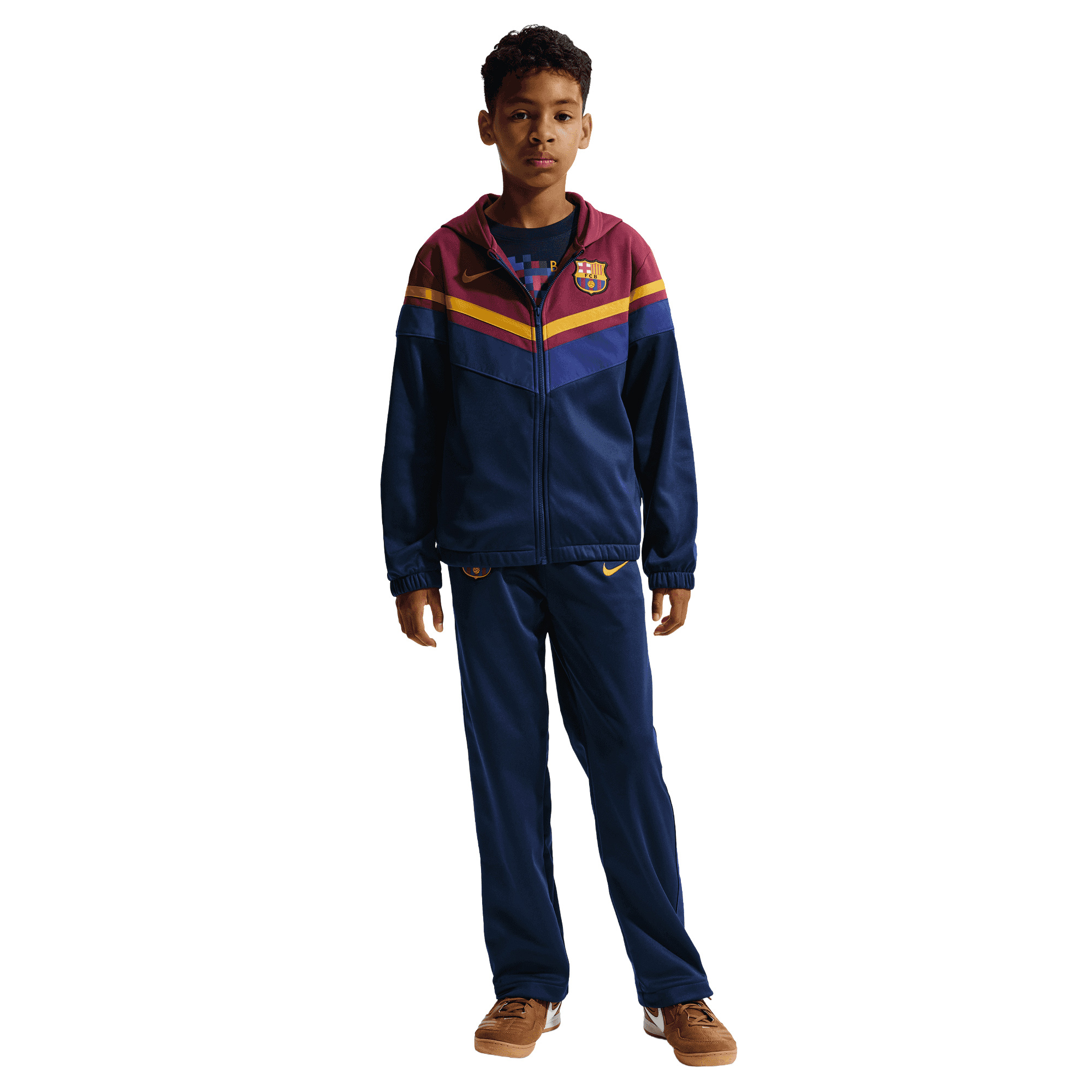 Barcelona Nike Tracksuit - Maroon - Kids, , rebel_hi-res