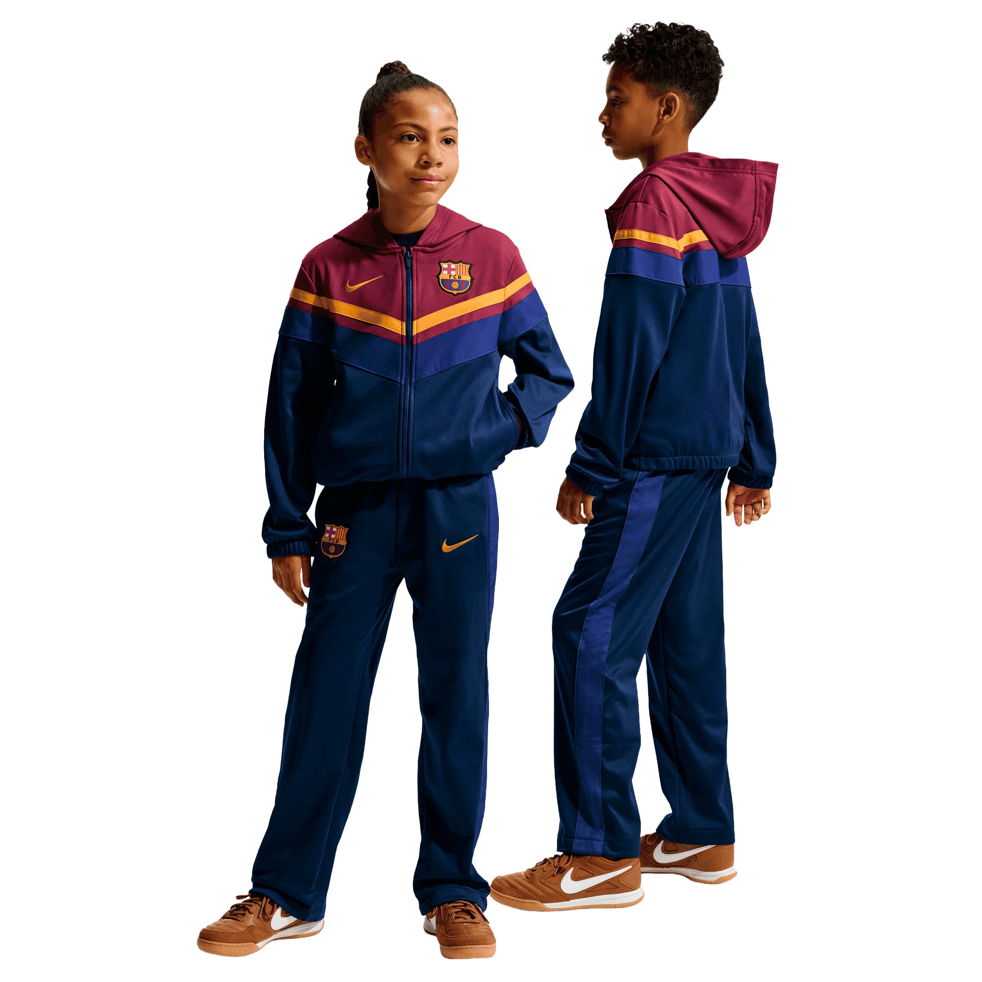 Barcelona Nike Tracksuit - Maroon - Kids, , rebel_hi-res