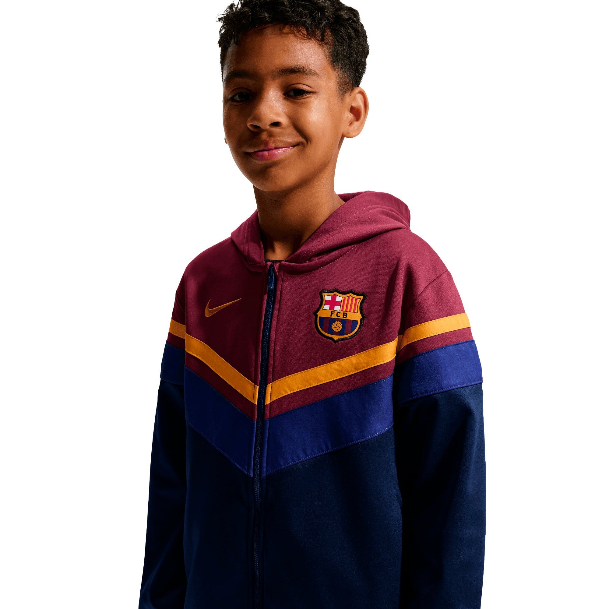 Barcelona Nike Tracksuit - Maroon - Kids, , rebel_hi-res