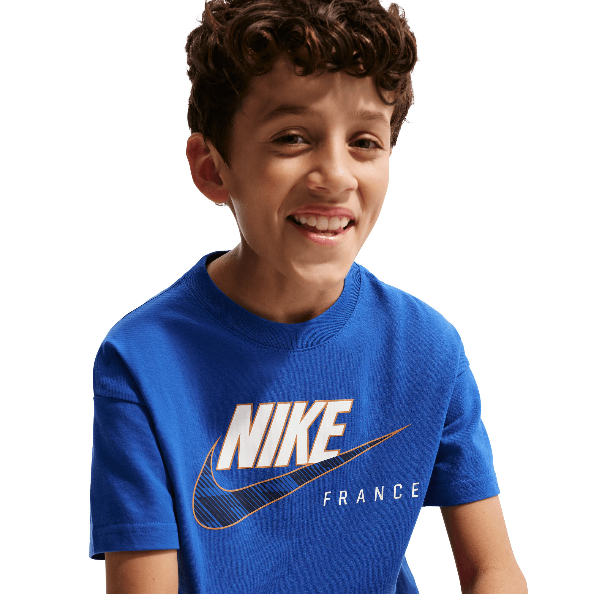 France Nike Futura T-Shirt - Game Royal - Kids, , rebel_hi-res