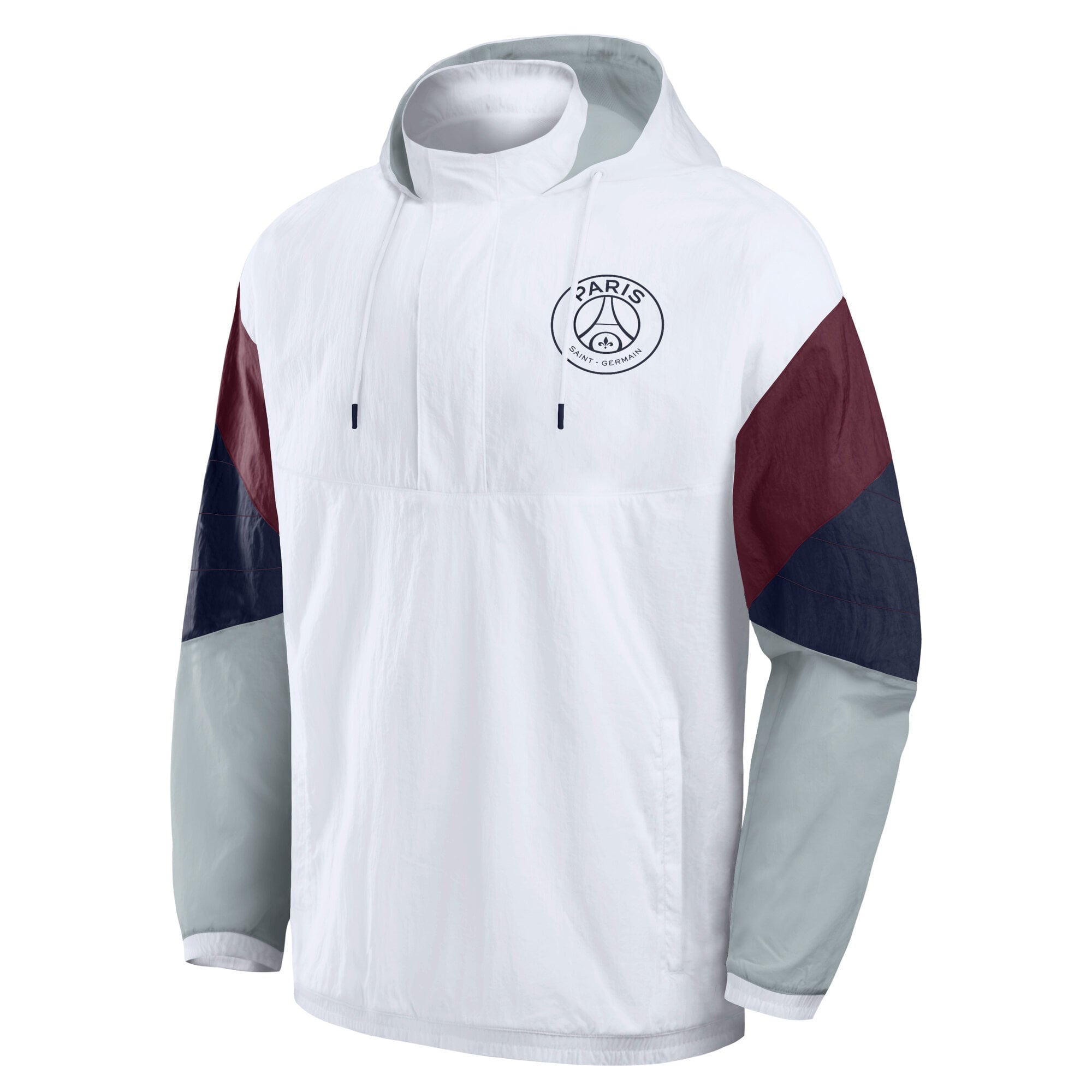 PSG 1/4 Zip Retro Jacket - White, , rebel_hi-res