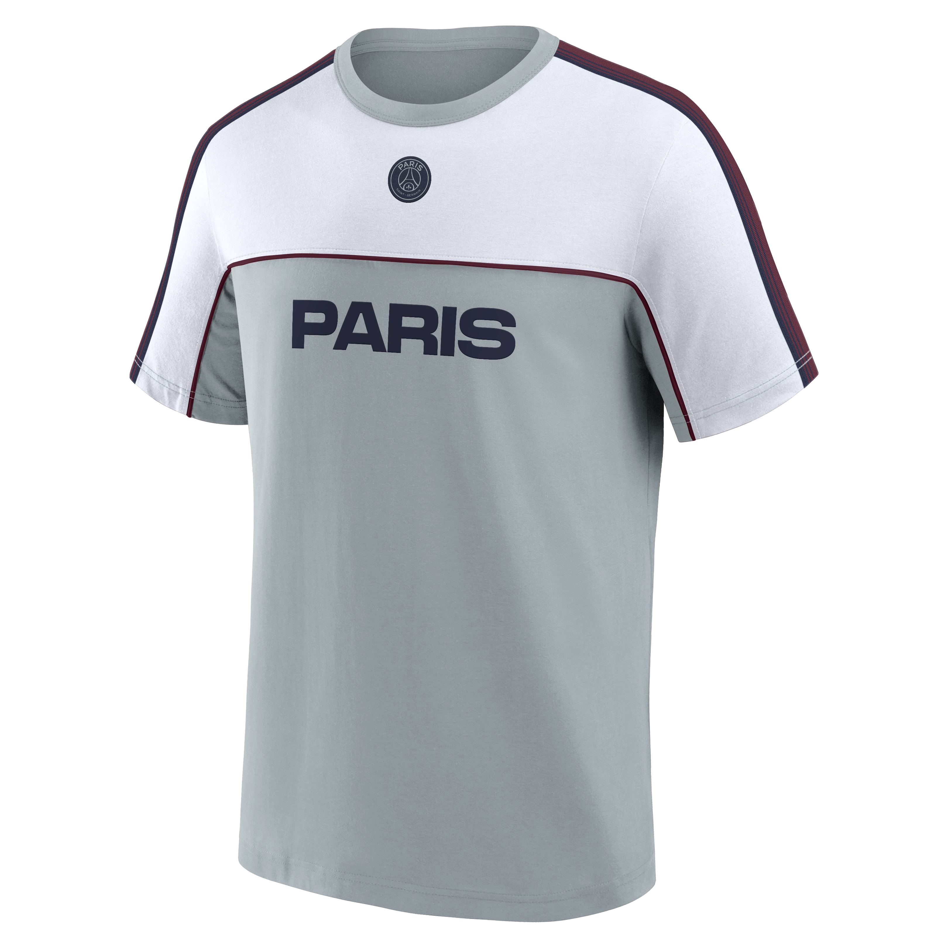 PSG Taped Retro T-Shirt - Sport Grey, , rebel_hi-res