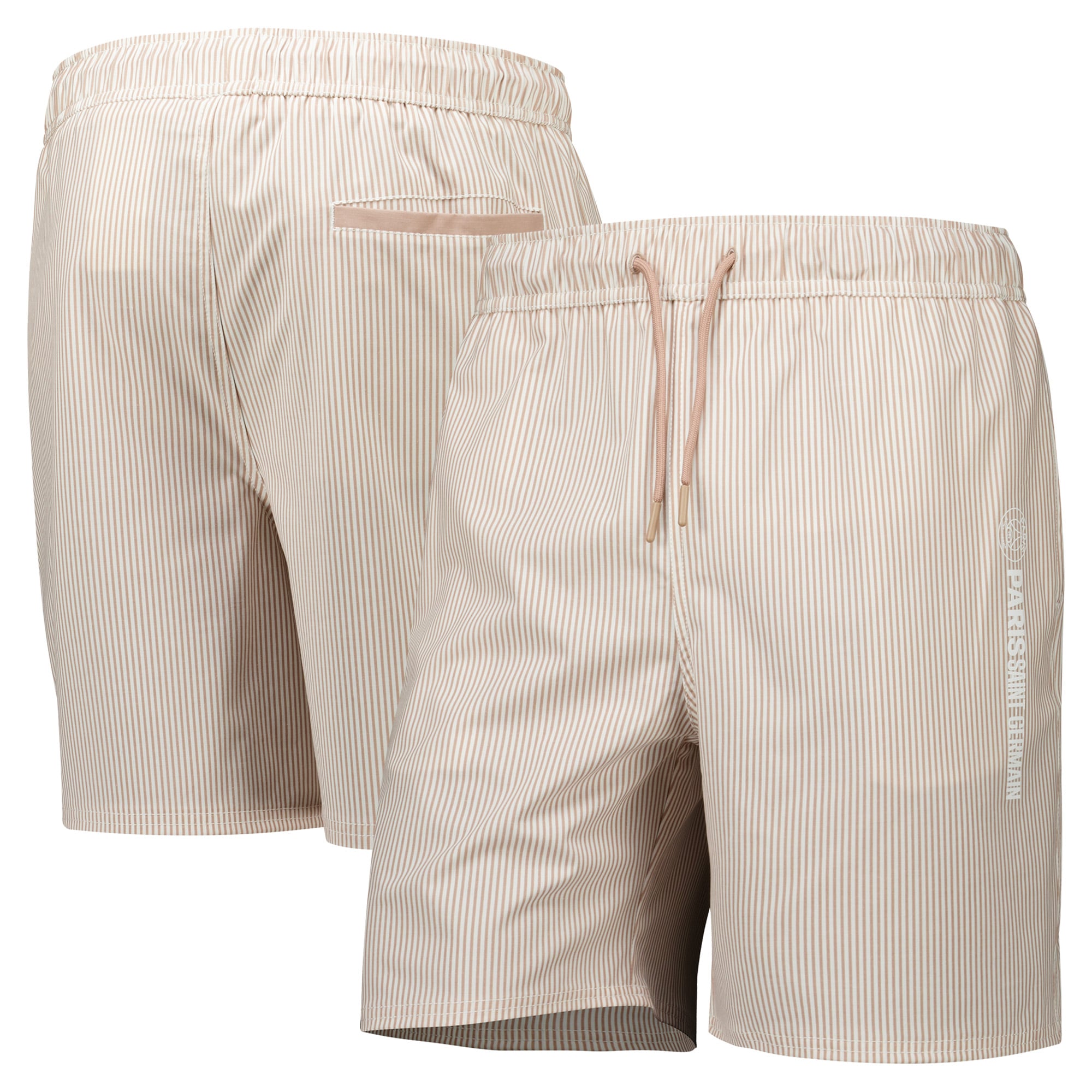 Paris Saint-Germain Pin Stripe Swim Short - Warm Taupe, , rebel_hi-res