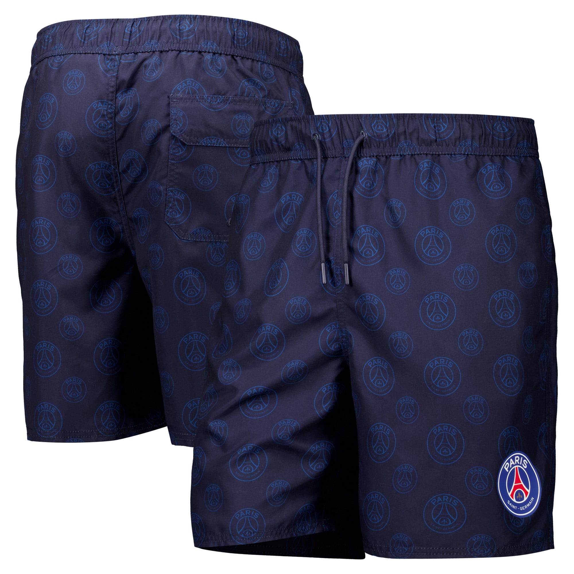 Paris Saint-Germain Patterned Swim Short - Navy, , rebel_hi-res