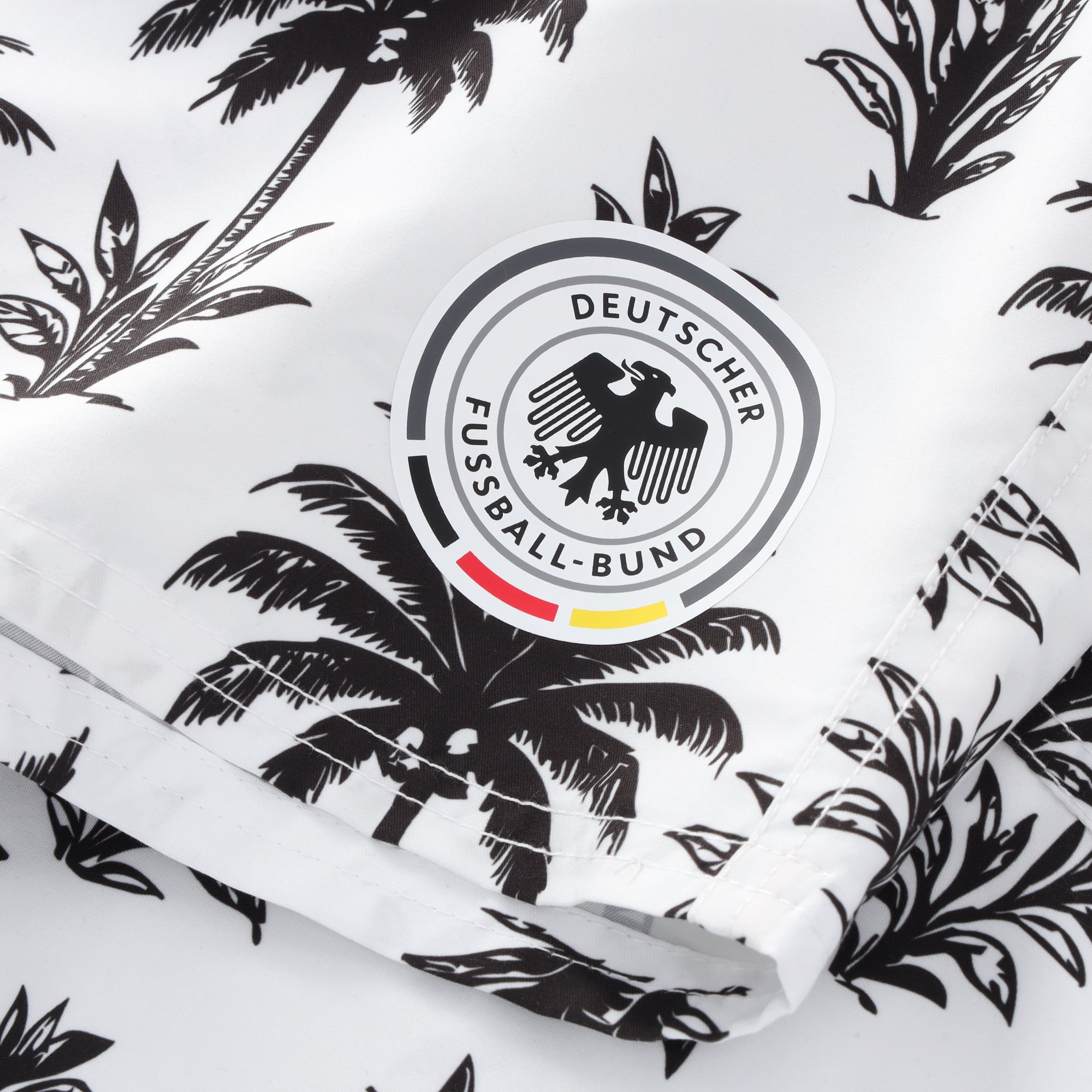Germany DFB Patterned Swimshort - White - Mens, , rebel_hi-res