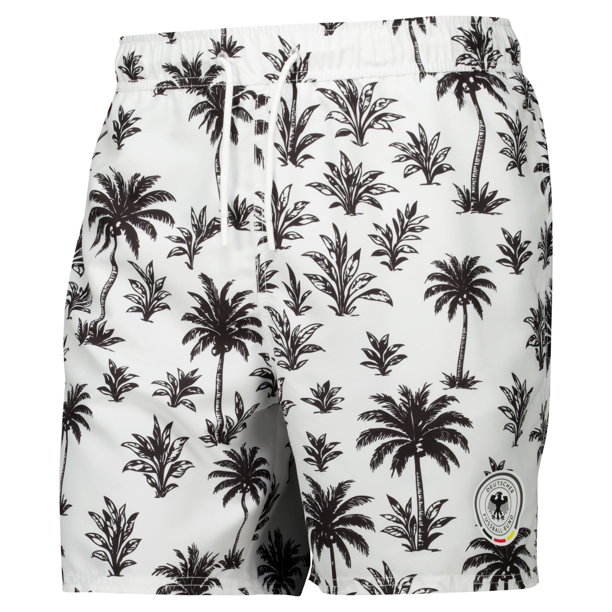 Germany DFB Patterned Swimshort - White - Mens, , rebel_hi-res