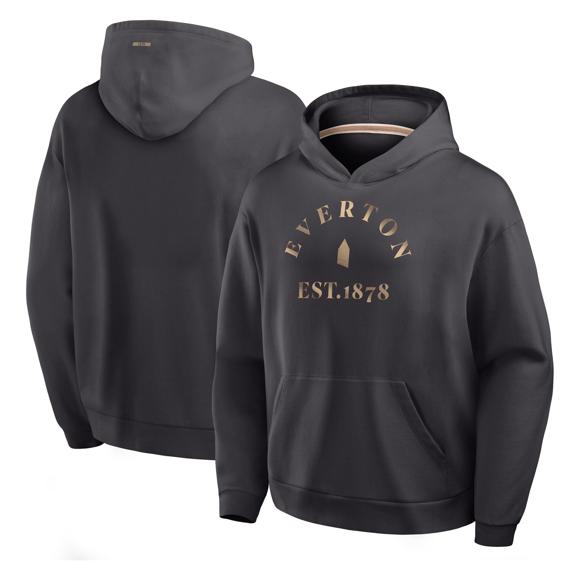 Everton Oversized French Terry Hoodie - Dark Grey - Mens, , rebel_hi-res