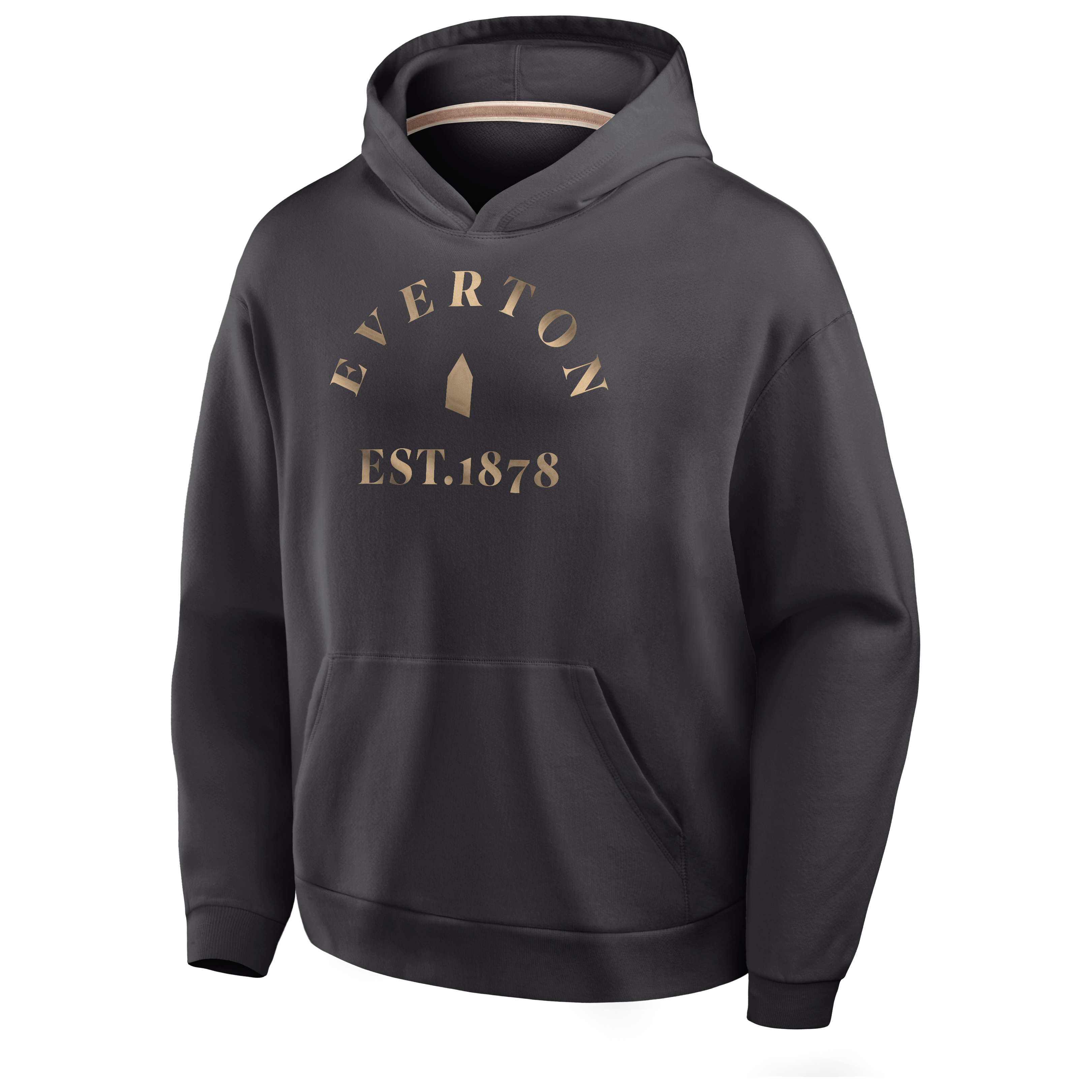 Everton Oversized French Terry Hoodie - Dark Grey - Mens, , rebel_hi-res