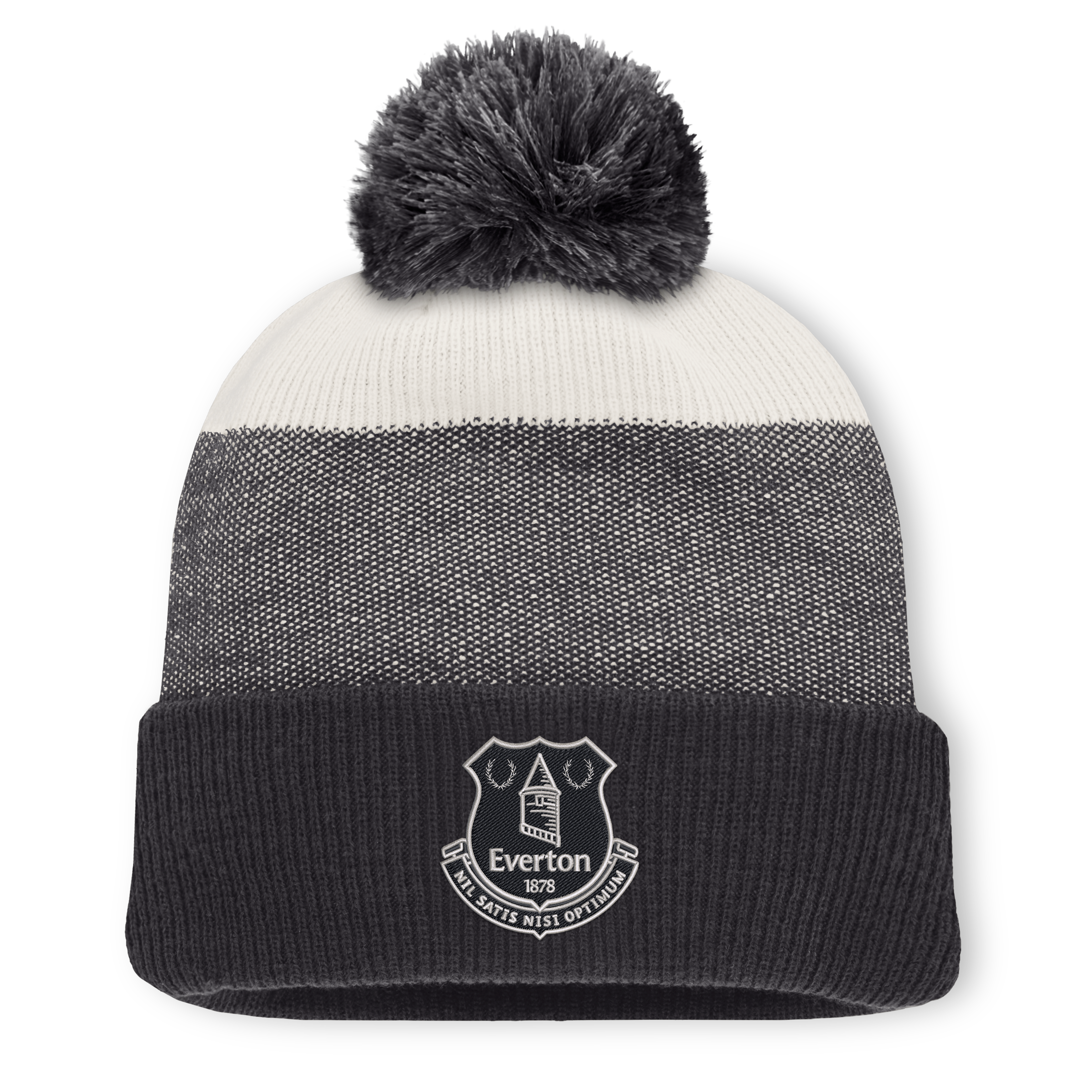 Everton Set Cuff Pom Beanie - Dark Grey - Unisex, , rebel_hi-res