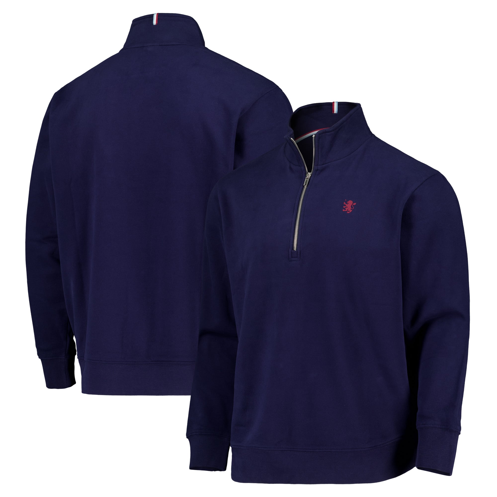 Aston Villa Classics Half Zip Sweatshirt - Maritime Blue - Mens