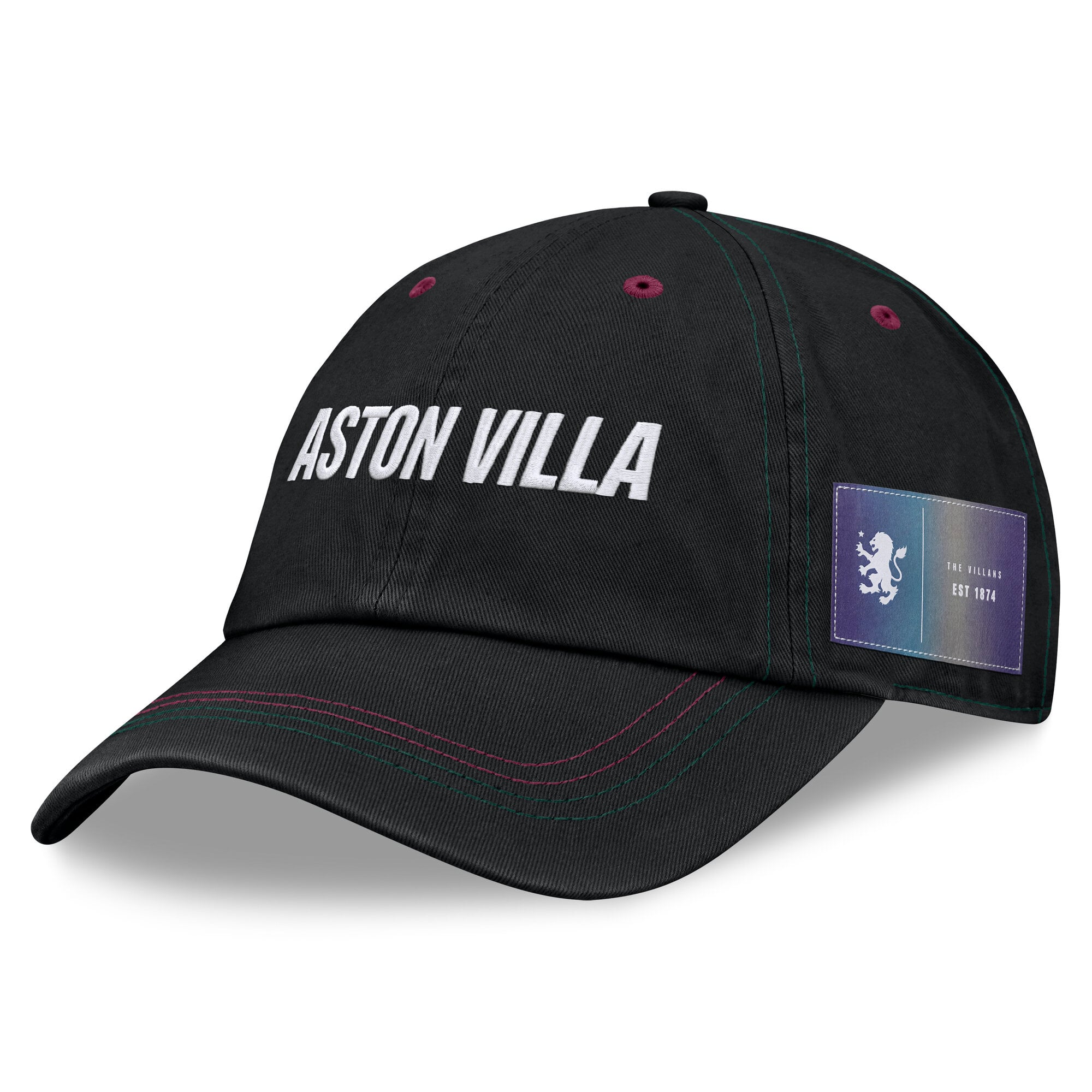 Aston Villa Unstructured Adjustable Cap - Black - Unisex