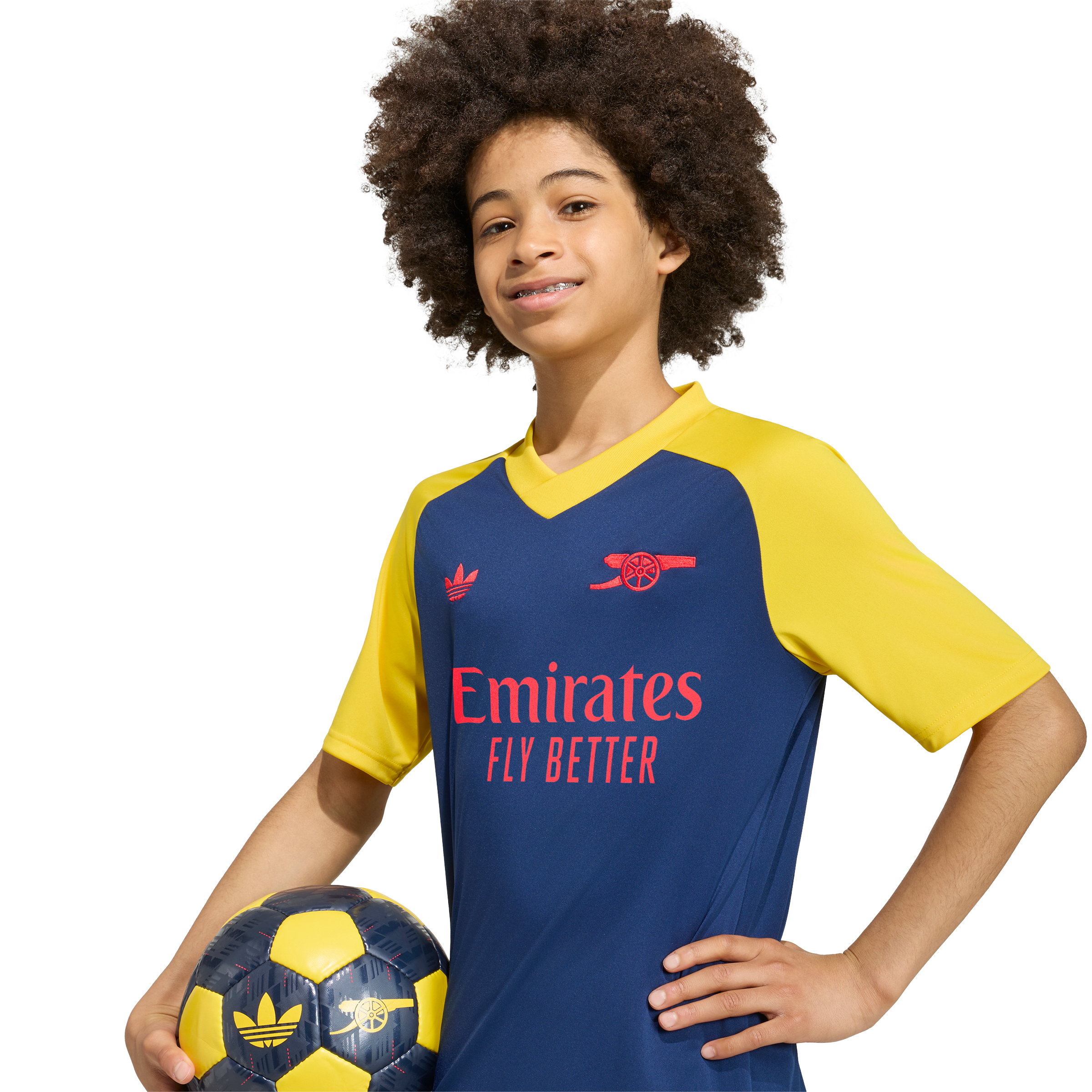 Arsenal adidas Away Pre Match Top - Navy - Kids, , rebel_hi-res