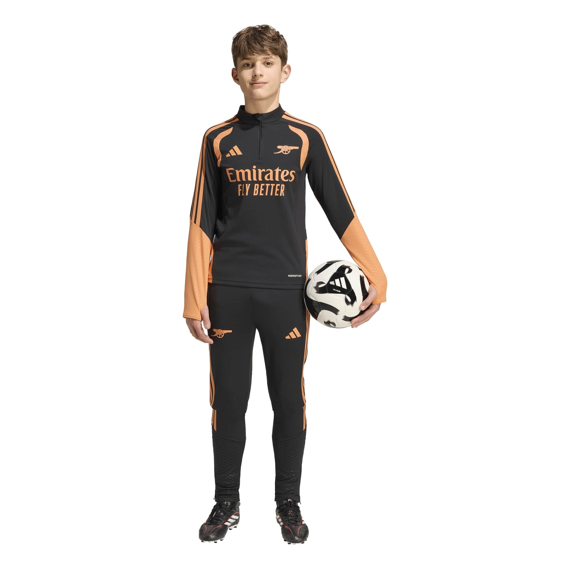 Arsenal adidas Training Top - Black - Kids, , rebel_hi-res