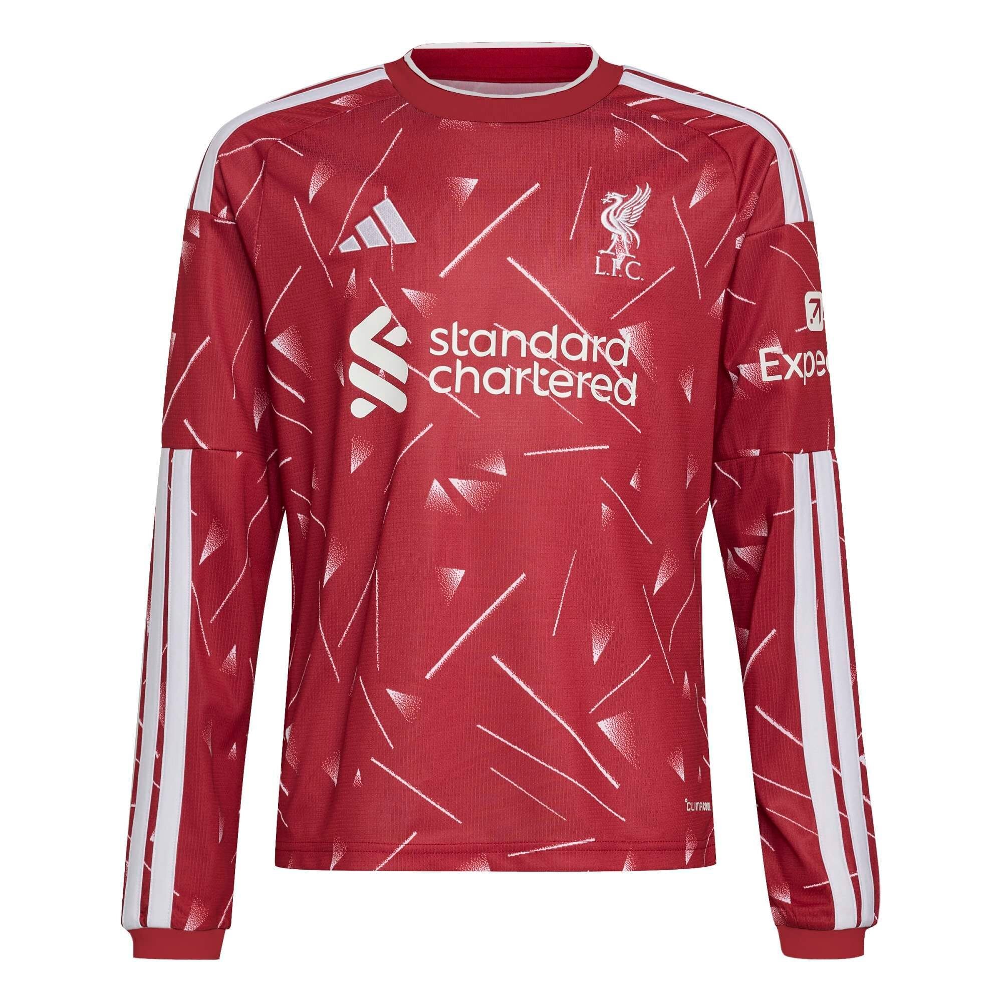 Liverpool adidas Home Shirt 2026-27 - Kids - Long Sleeve, , rebel_hi-res