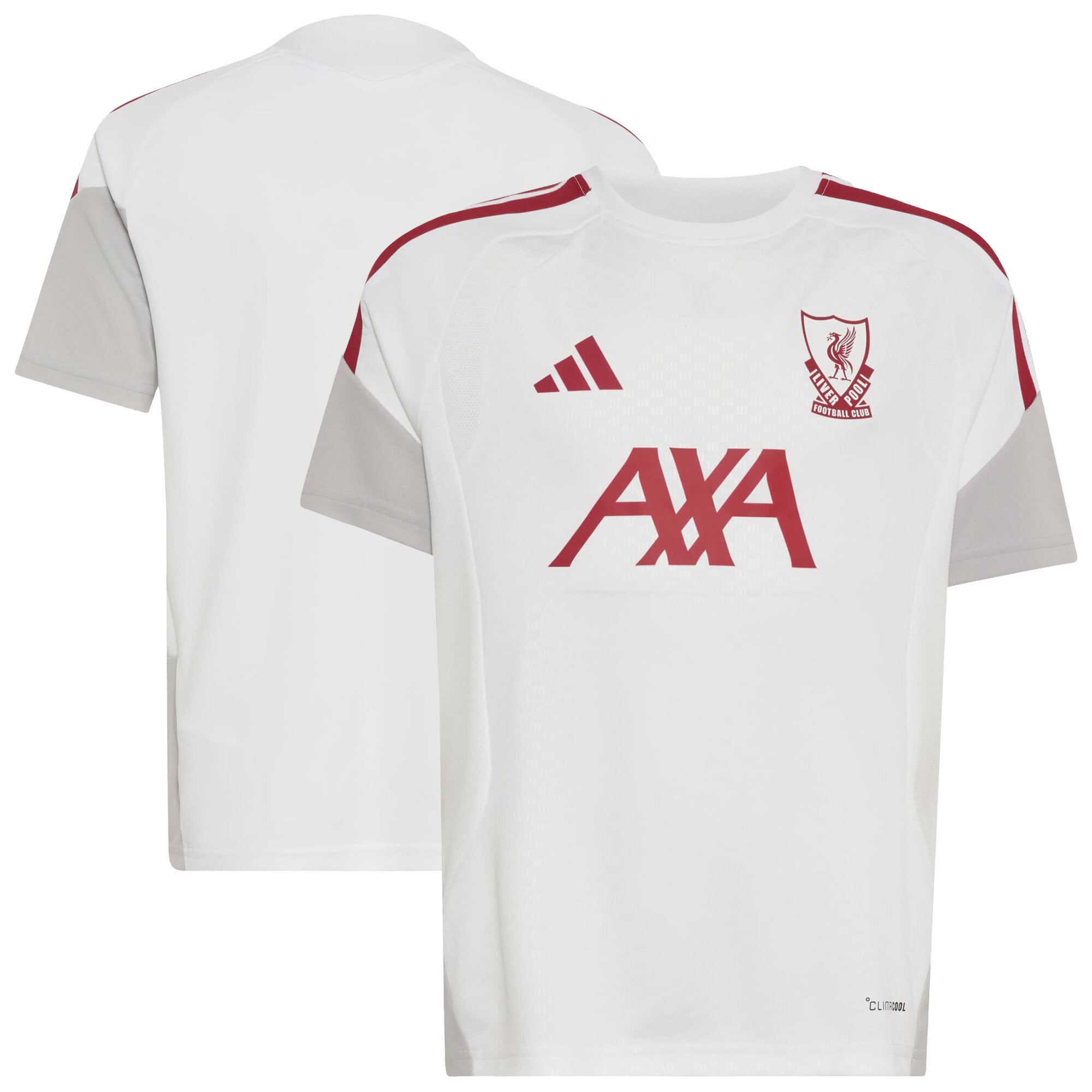 Liverpool adidas Training Jersey - White - Kids, , rebel_hi-res