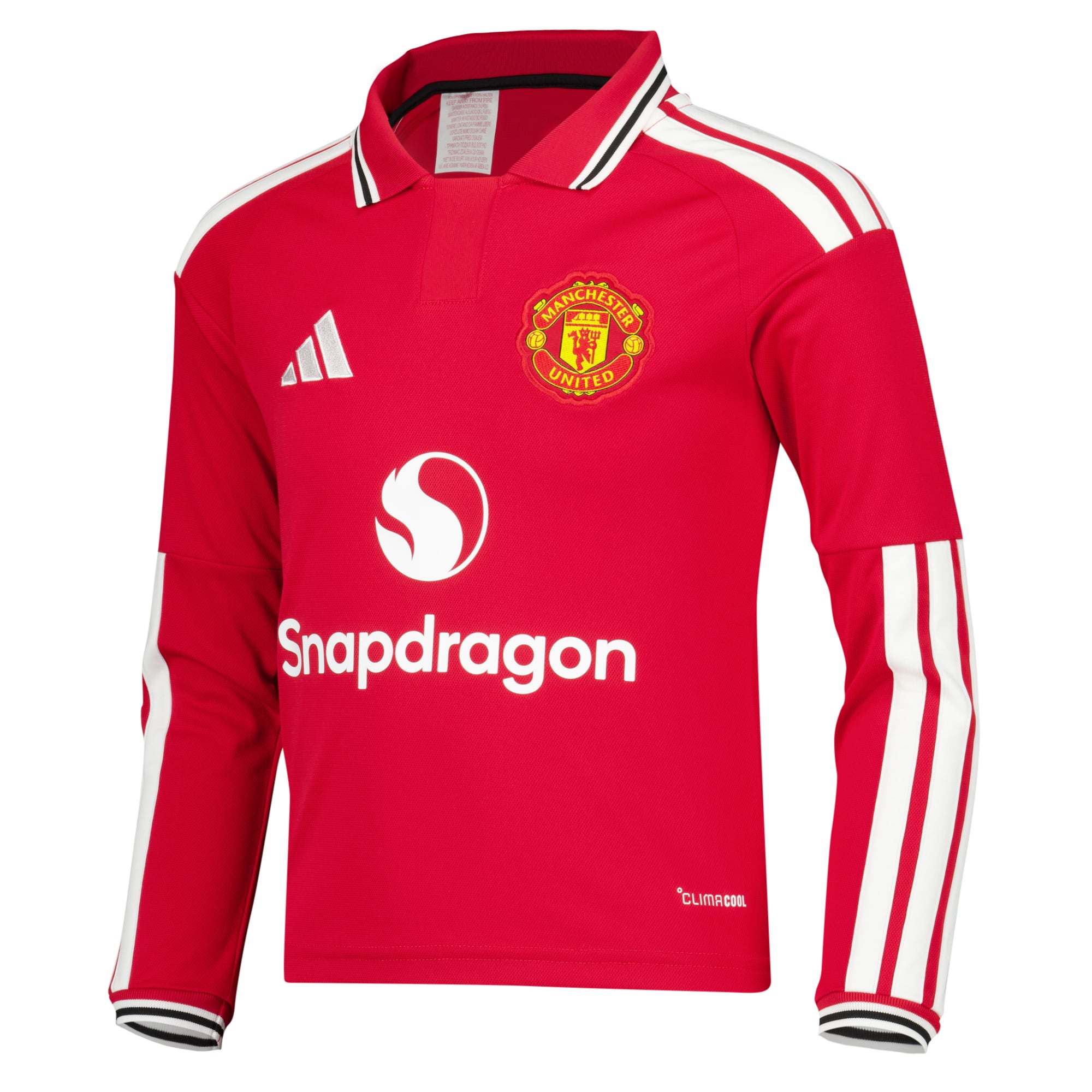 Manchester United adidas Home Shirt 2026-27 - Kids - Long Sleeve, , rebel_hi-res