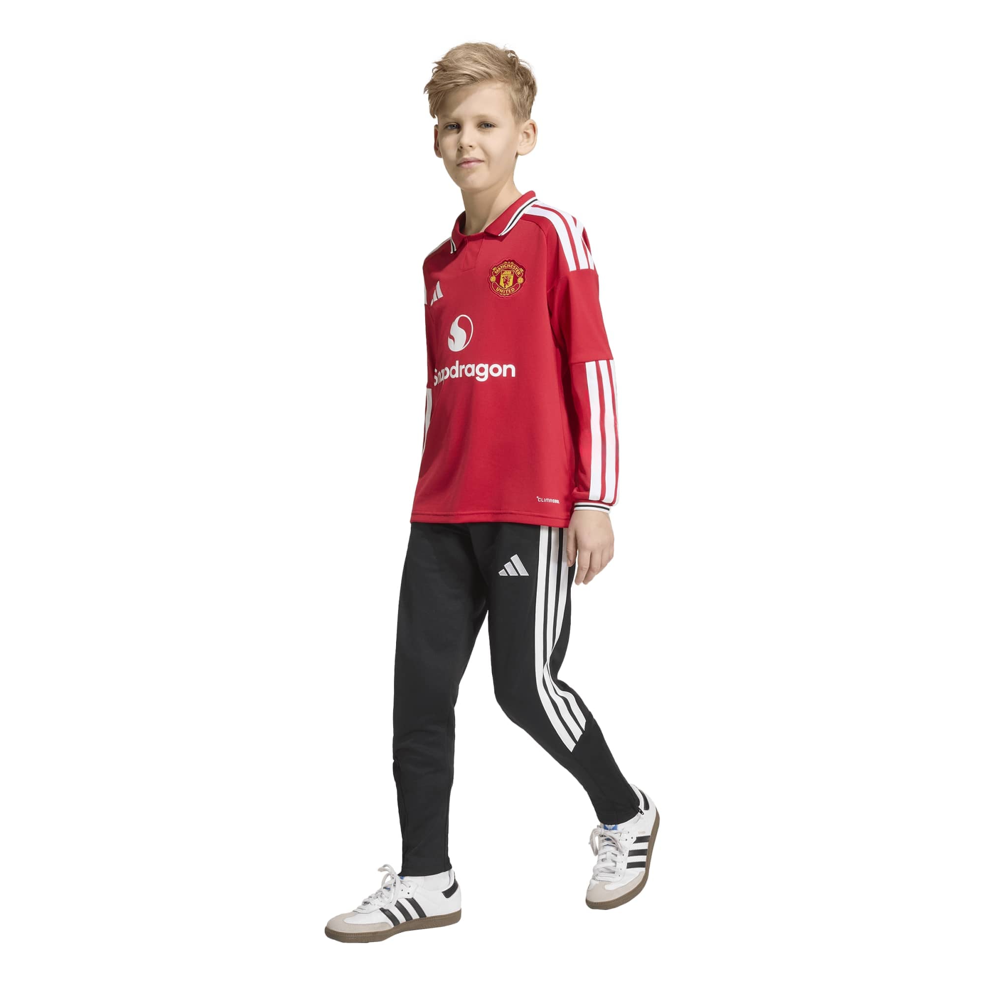 Manchester United adidas Home Shirt 2026-27 - Kids - Long Sleeve, , rebel_hi-res