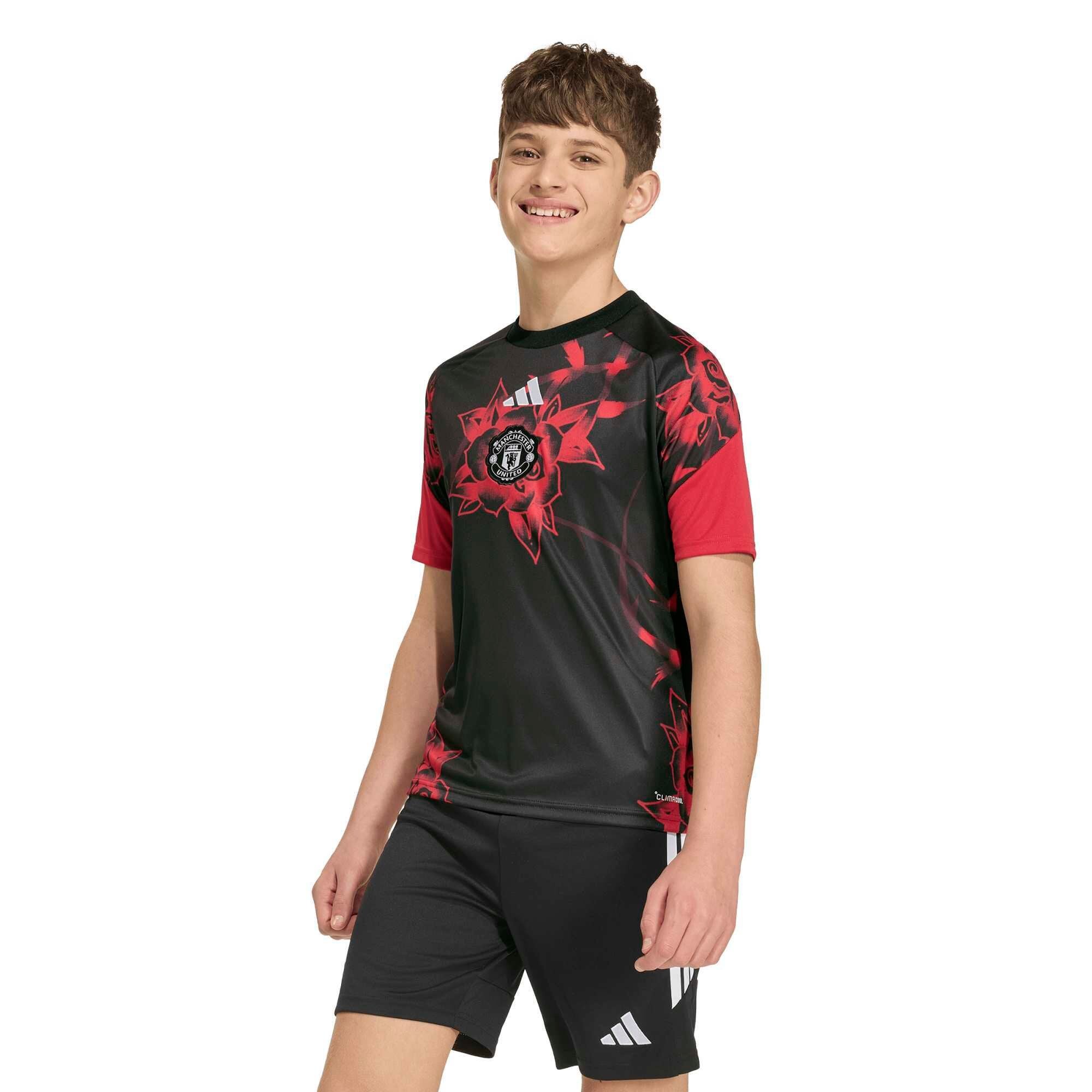 Manchester United adidas Pre Match Shirt - Red - Kids, , rebel_hi-res