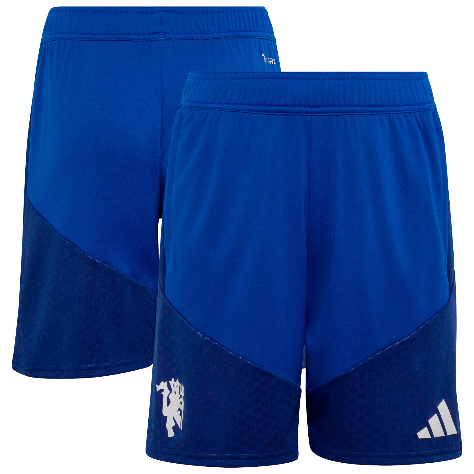 Manchester United adidas Cup Training Shorts - Royal - Kids, , rebel_hi-res