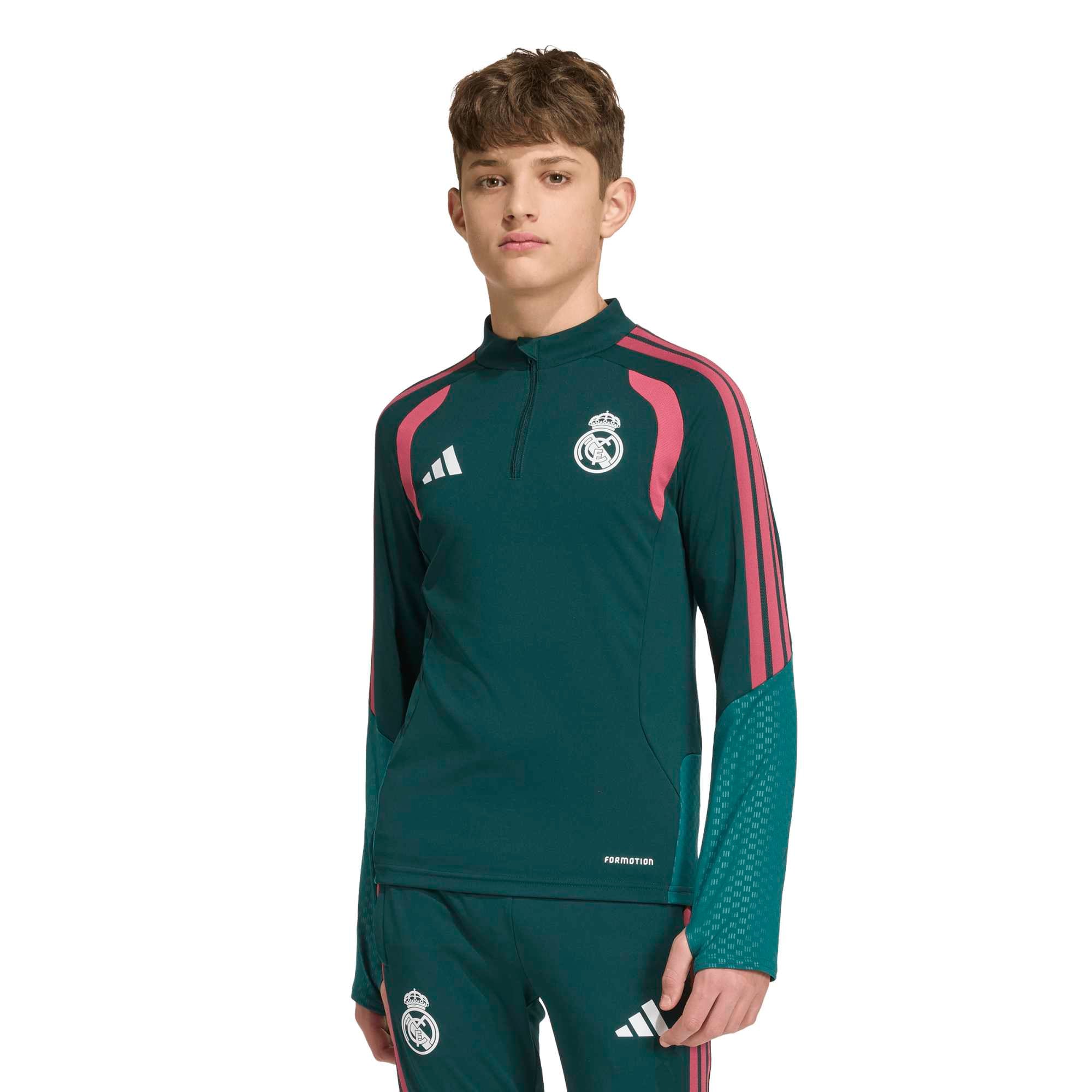 Real Madrid adidas Training Top - Dark Green - Kids, , rebel_hi-res