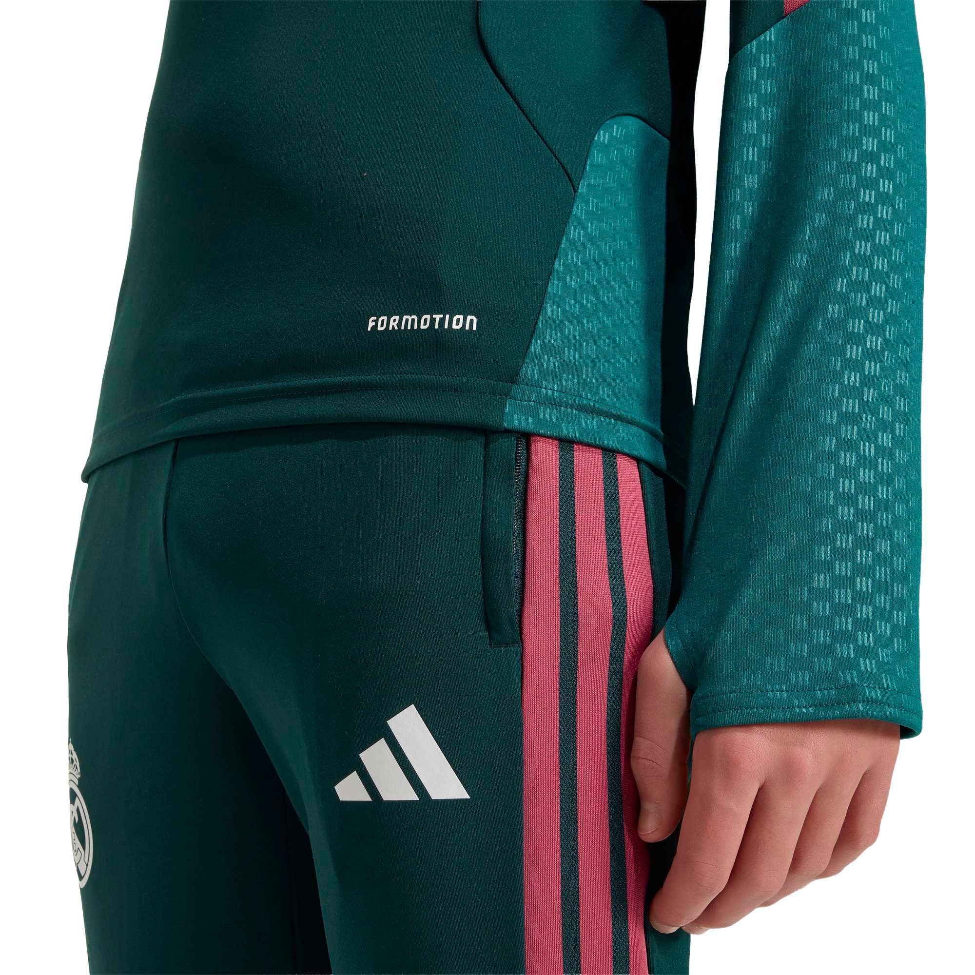 Real Madrid adidas Training Top - Dark Green - Kids, , rebel_hi-res