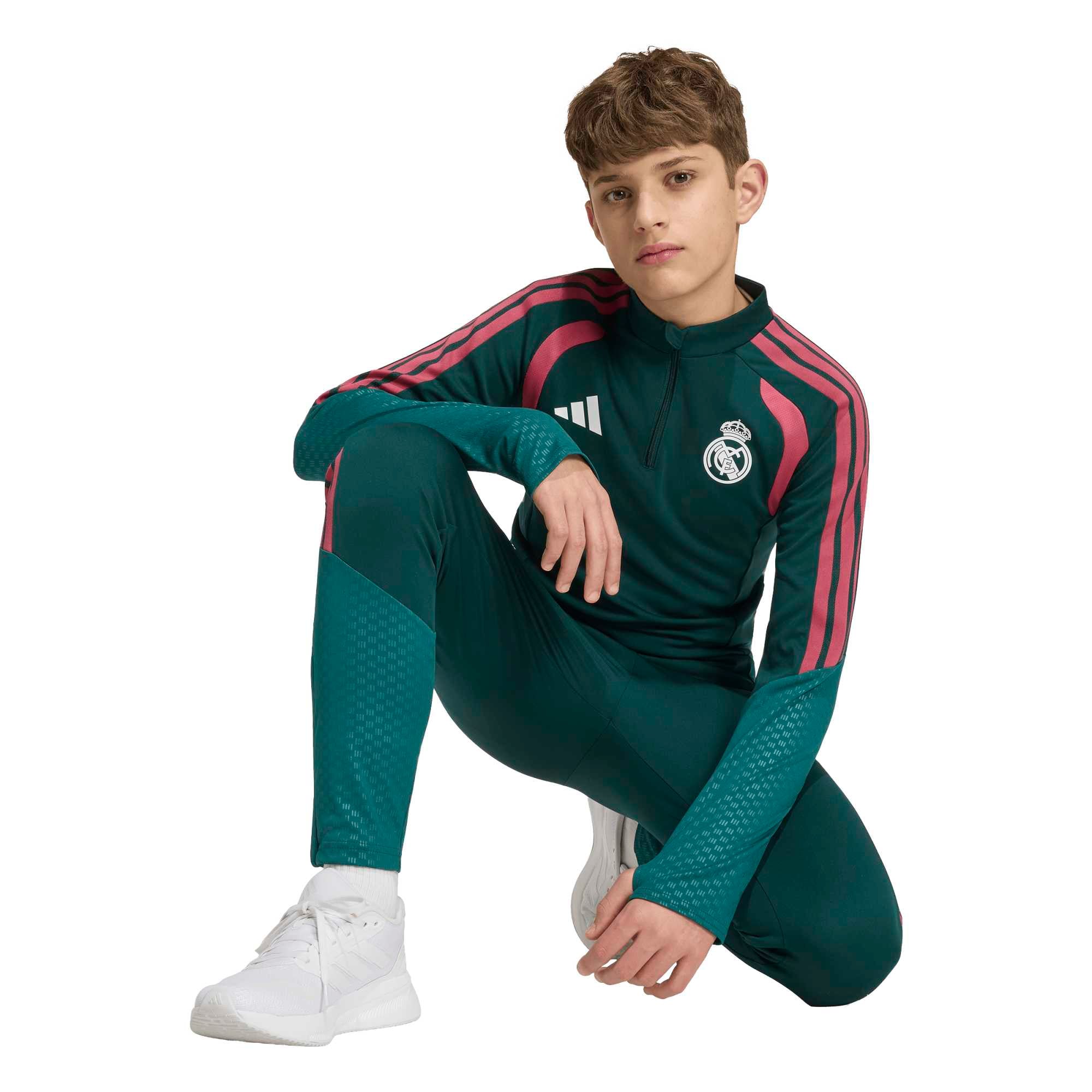 Real Madrid adidas Training Top - Dark Green - Kids, , rebel_hi-res