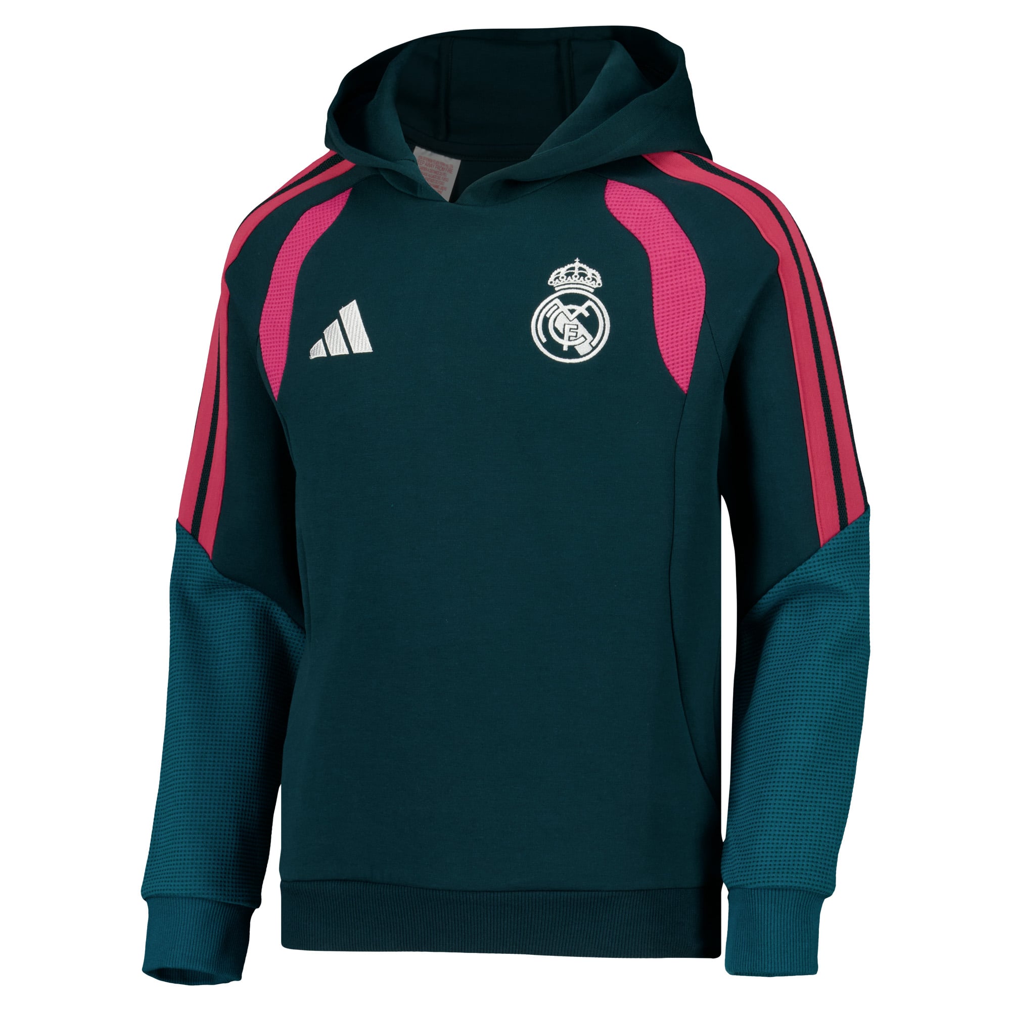 Real Madrid adidas Training Hoodie - Dark Green - Kids, , rebel_hi-res