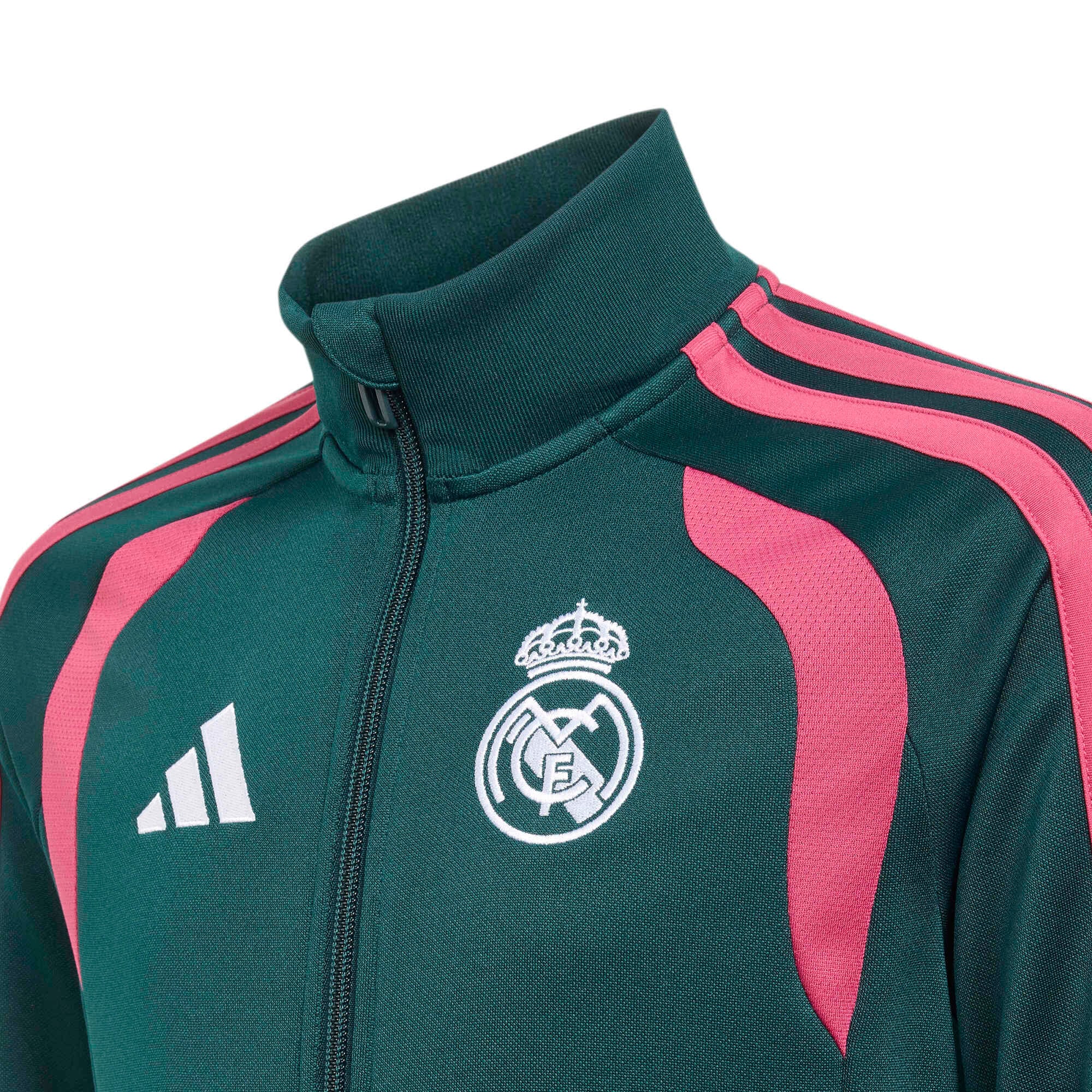 Real Madrid adidas Training Tracksuit - Dark Green - Kids, , rebel_hi-res