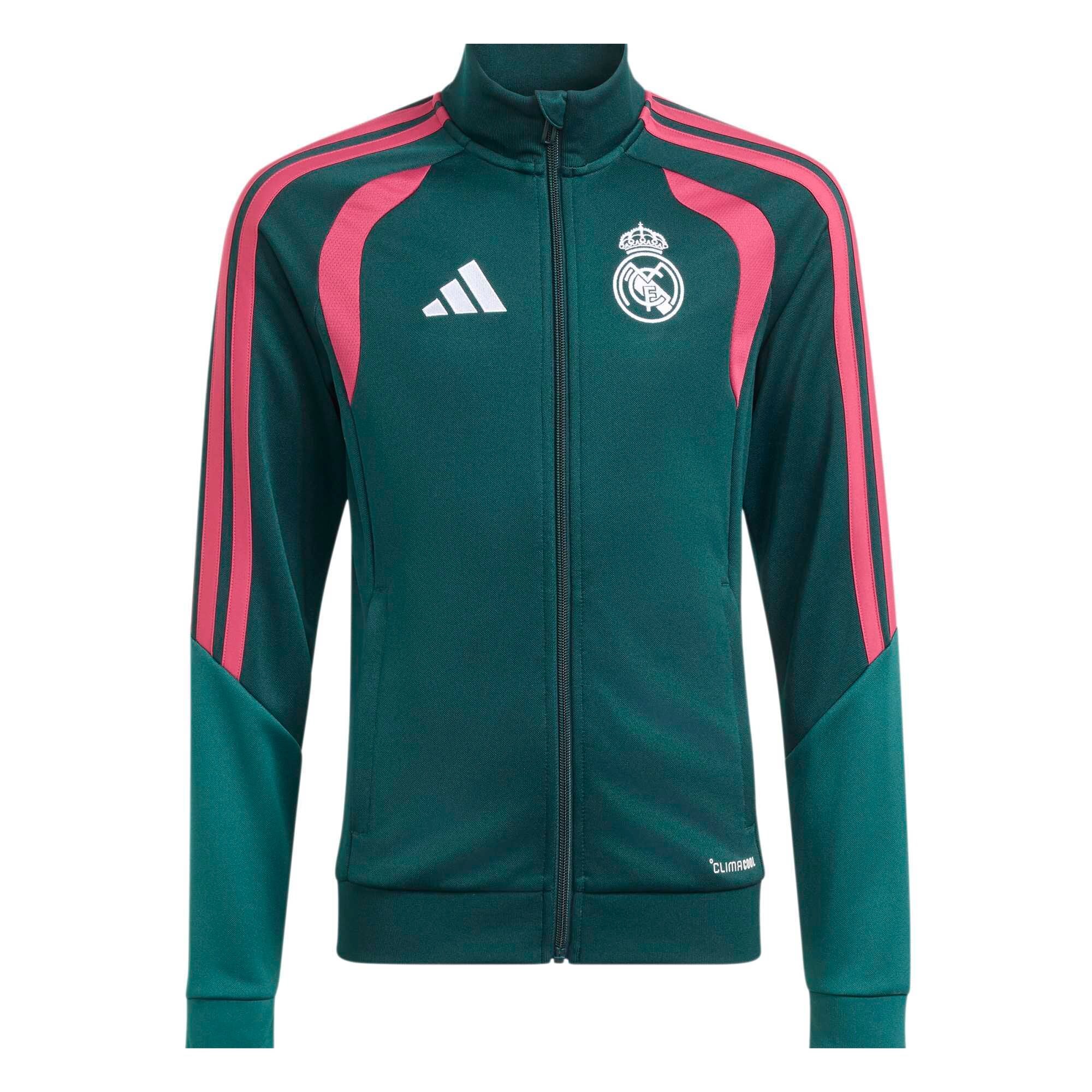 Real Madrid adidas Training Tracksuit - Dark Green - Kids, , rebel_hi-res