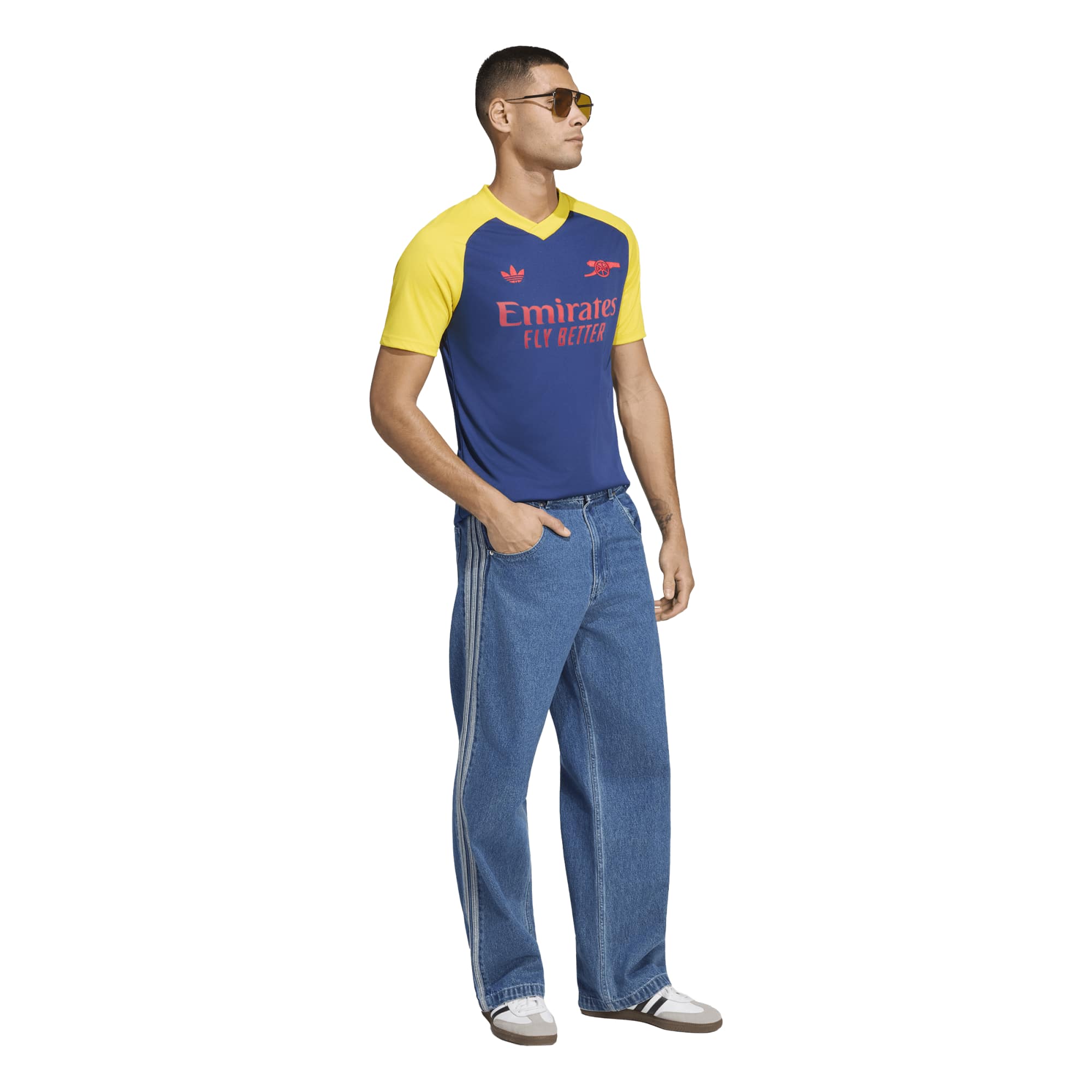 Arsenal adidas Away Pre Match Top - Navy, , rebel_hi-res