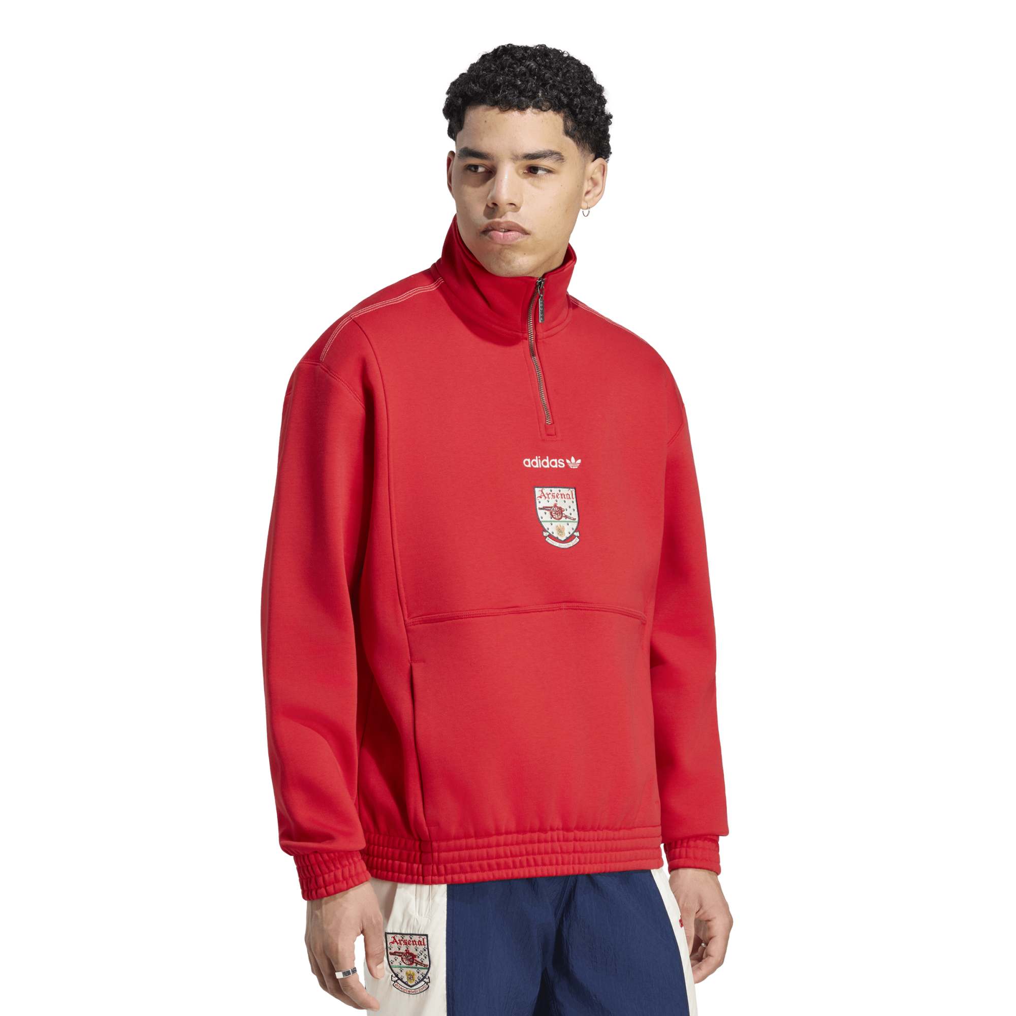 Arsenal adidas EQT Half Zip Top - Red, , rebel_hi-res