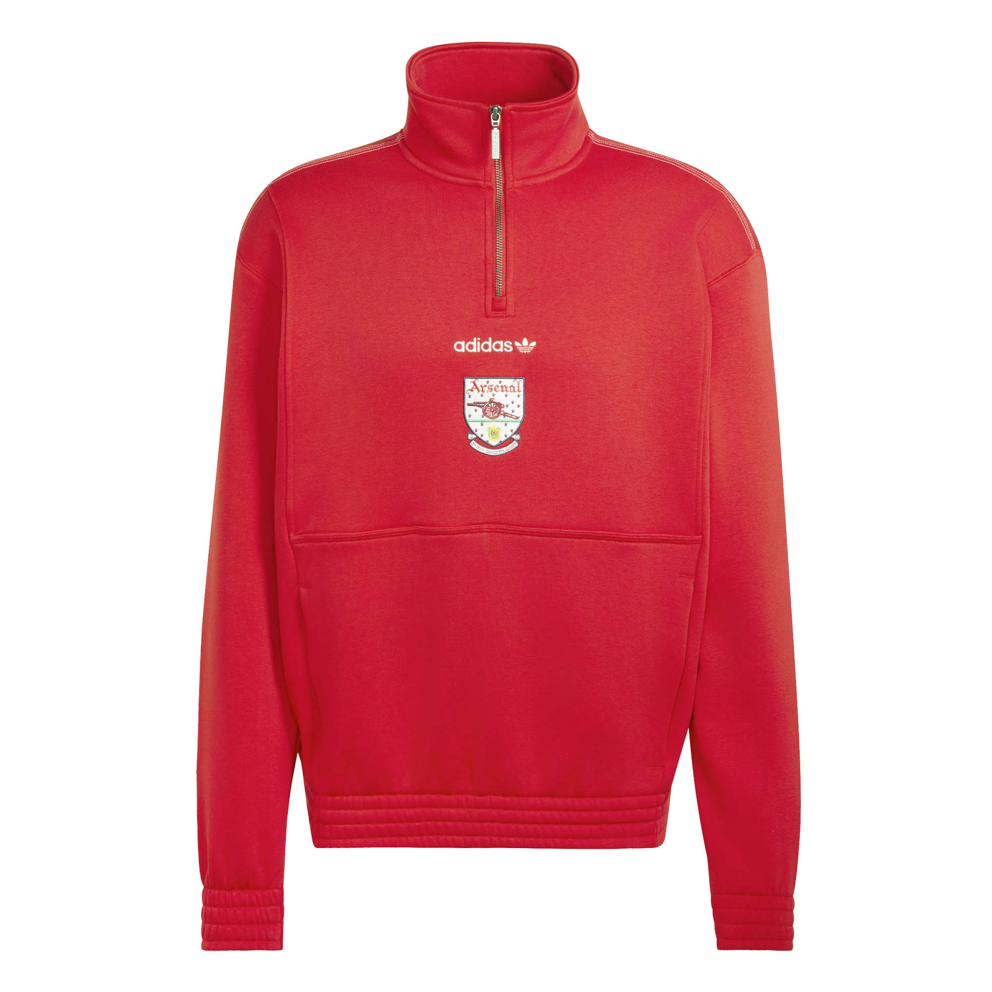 Arsenal adidas EQT Half Zip Top - Red, , rebel_hi-res