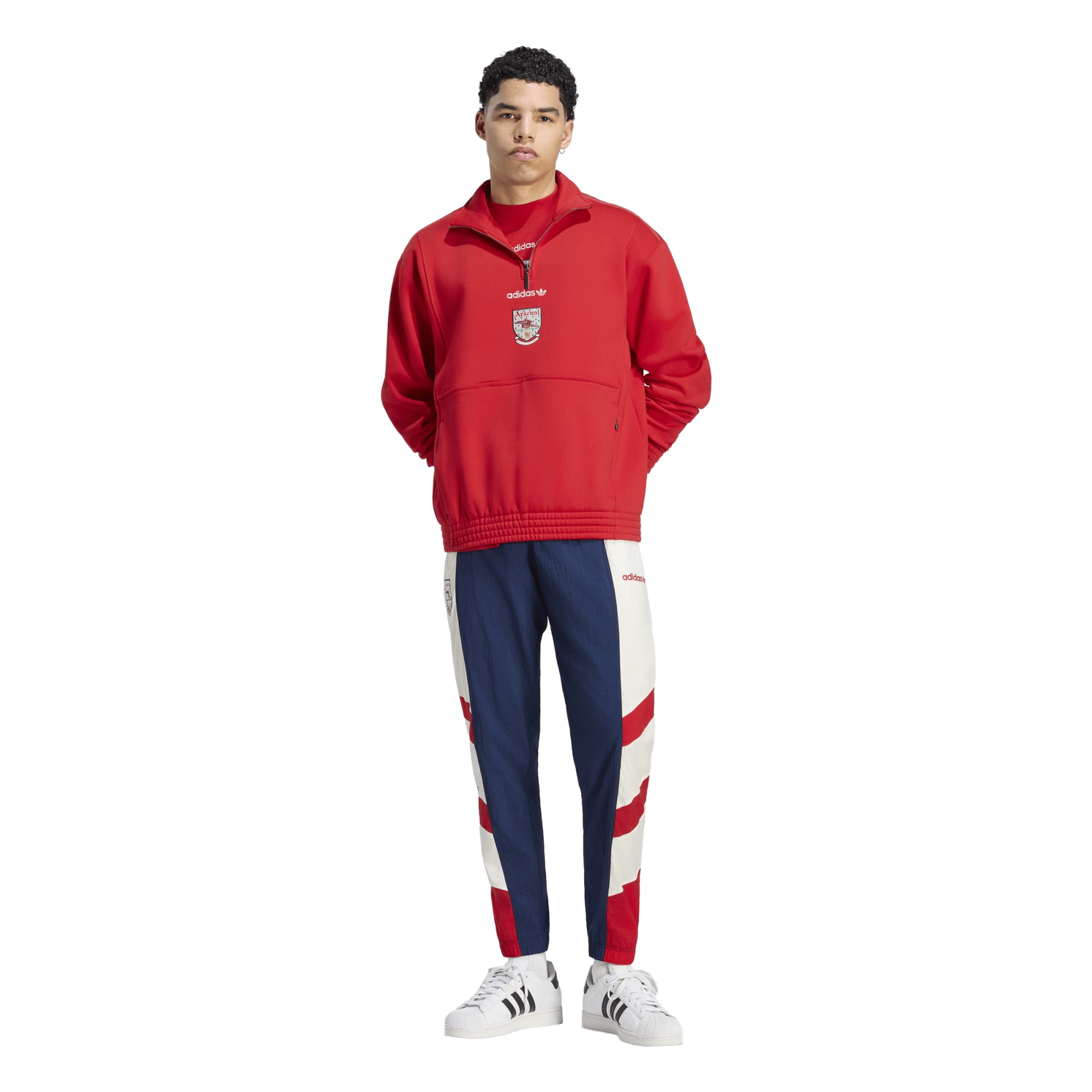 Arsenal adidas EQT Half Zip Top - Red, , rebel_hi-res