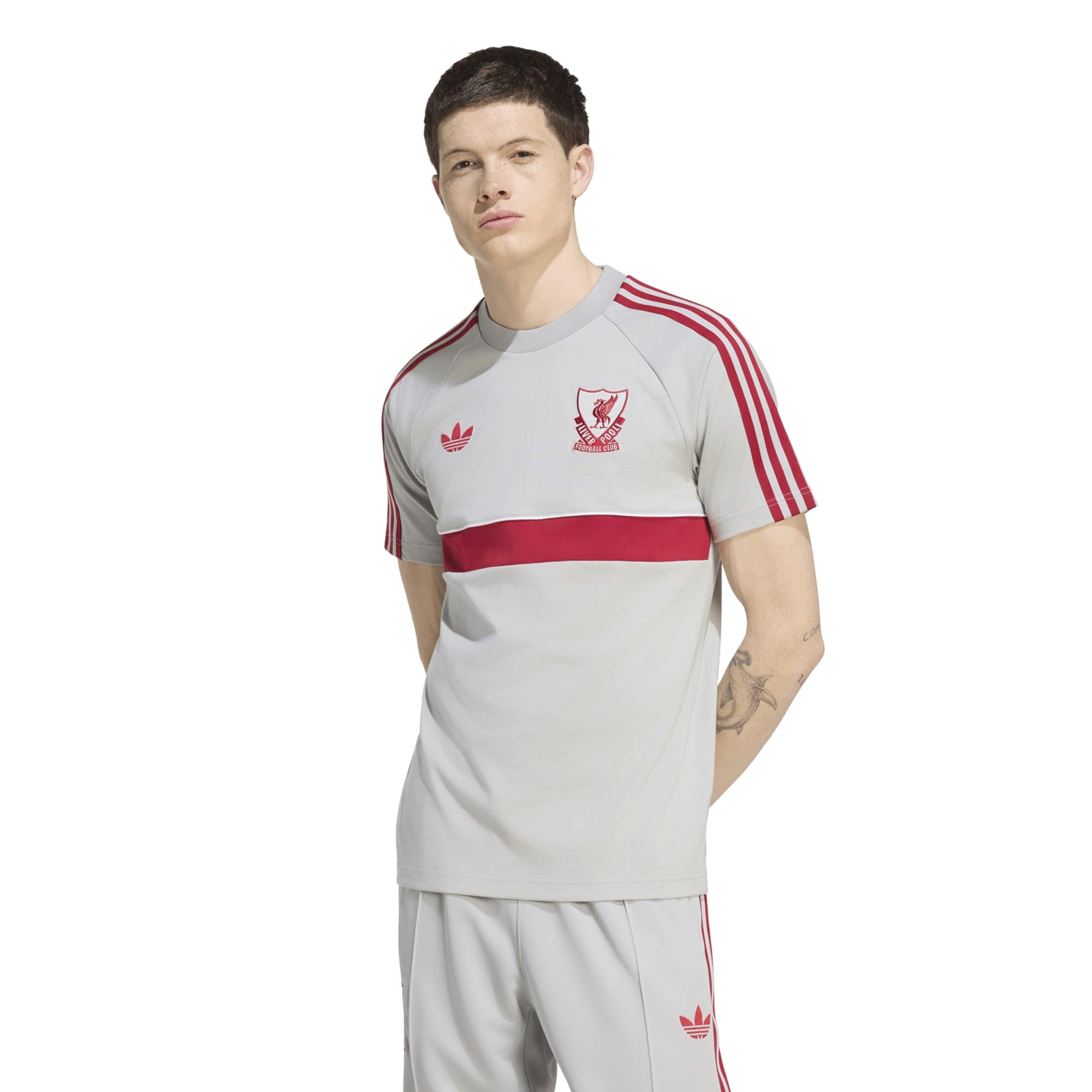 Liverpool adidas Originals T-Shirt - Grey, , rebel_hi-res