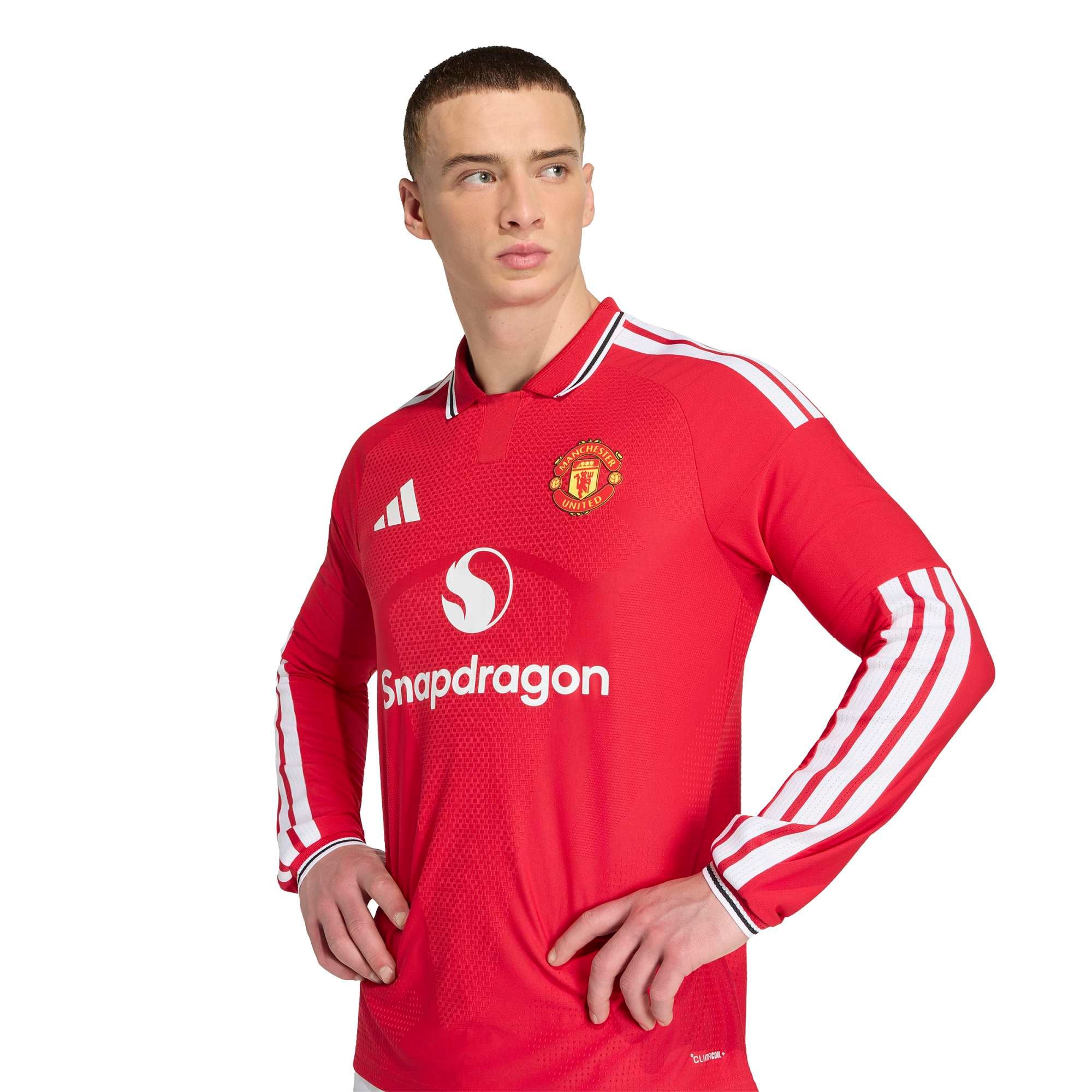 Manchester United adidas Home Authentic Shirt 2026-27 - Long Sleeve, , rebel_hi-res