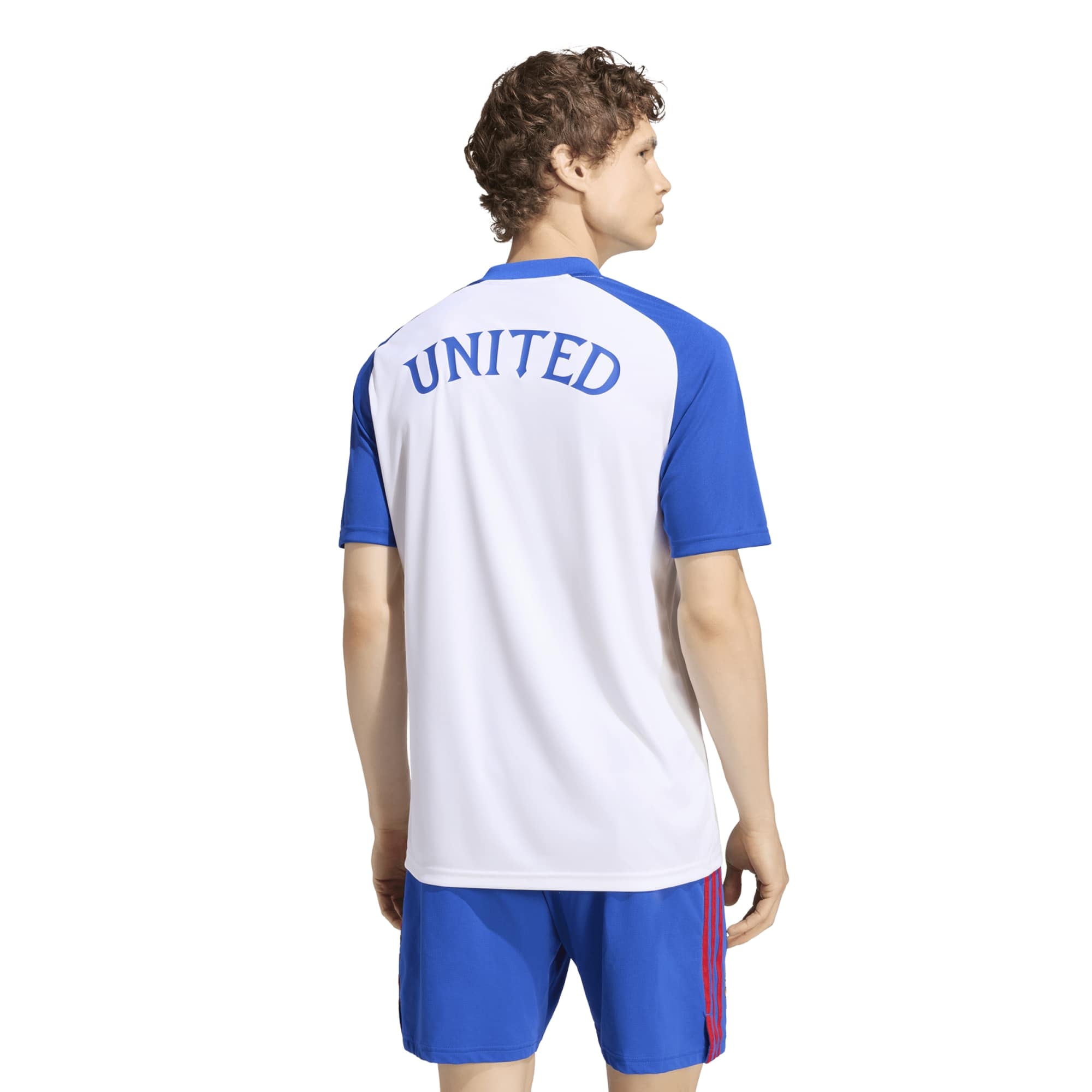 Manchester United adidas Away Pre Match Shirt - White, , rebel_hi-res
