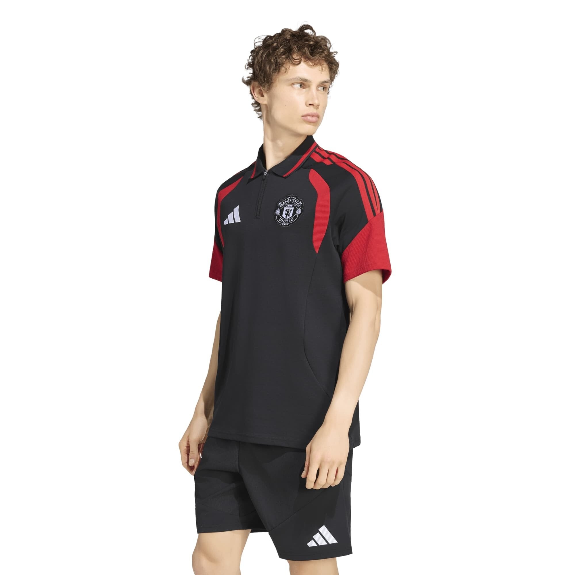 Manchester United adidas Training Polo - Black, , rebel_hi-res