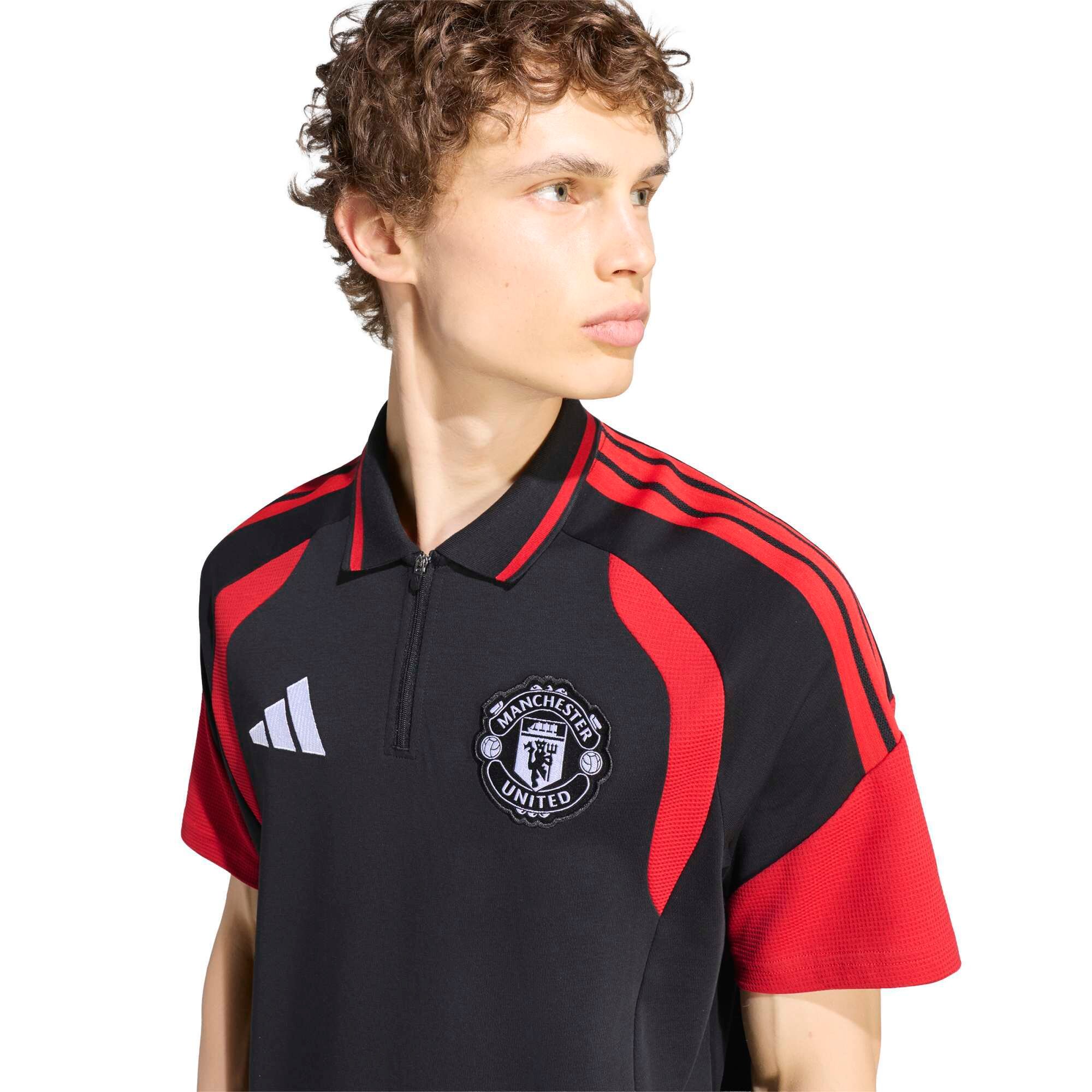 Manchester United adidas Training Polo - Black, , rebel_hi-res