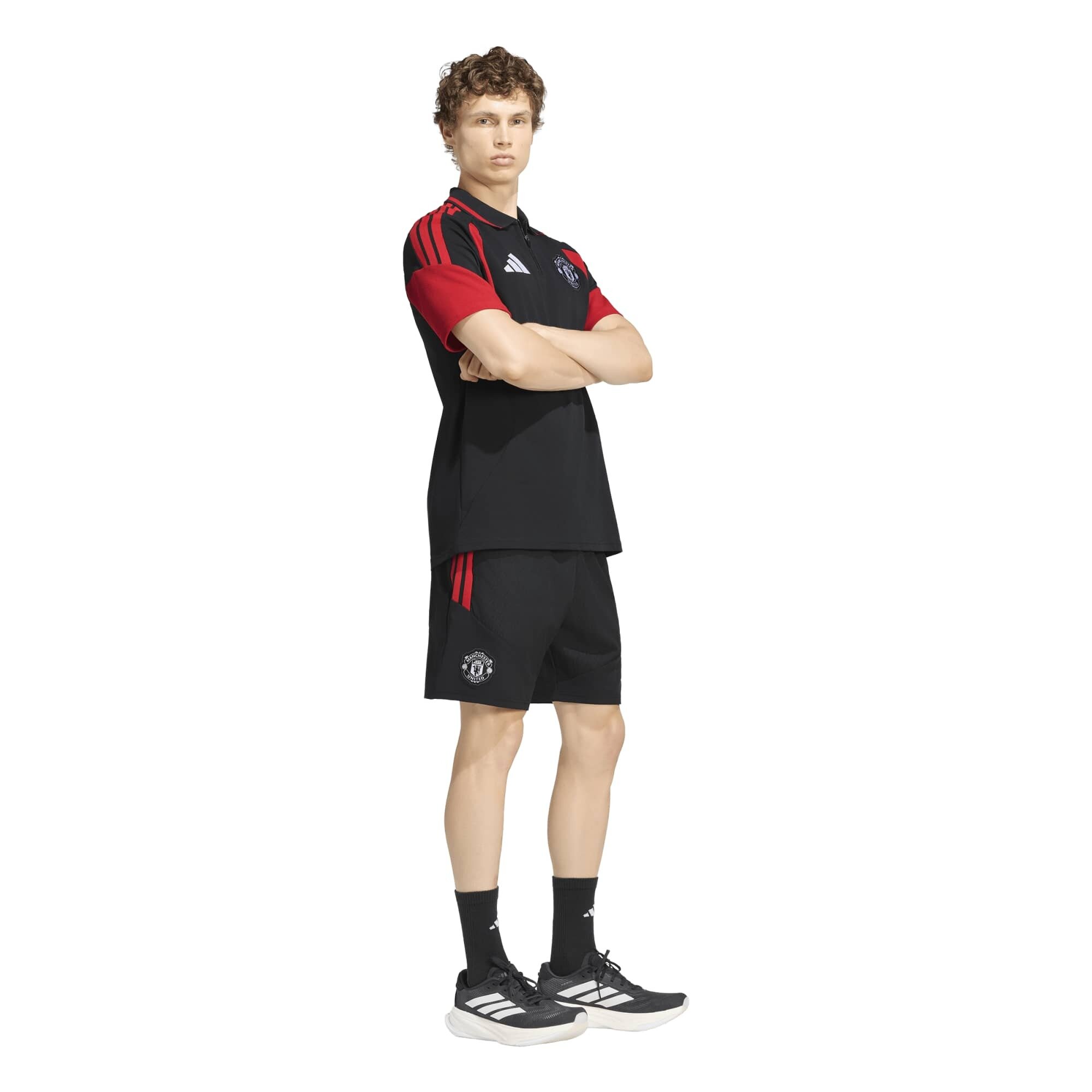 Manchester United adidas Training Polo - Black, , rebel_hi-res