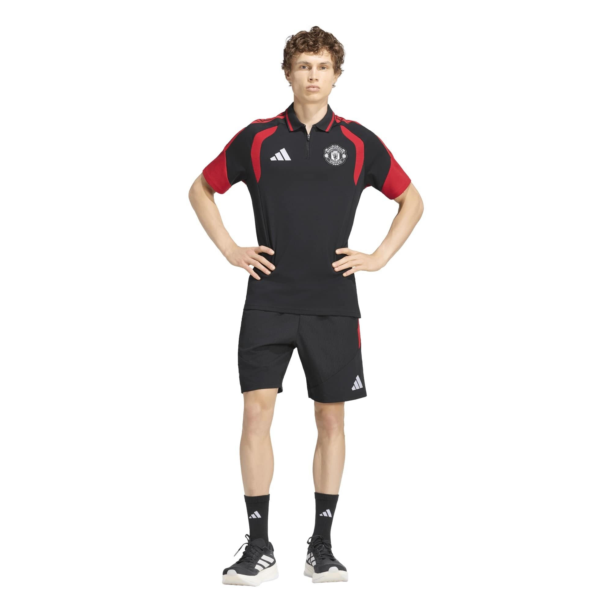Manchester United adidas Training Polo - Black, , rebel_hi-res